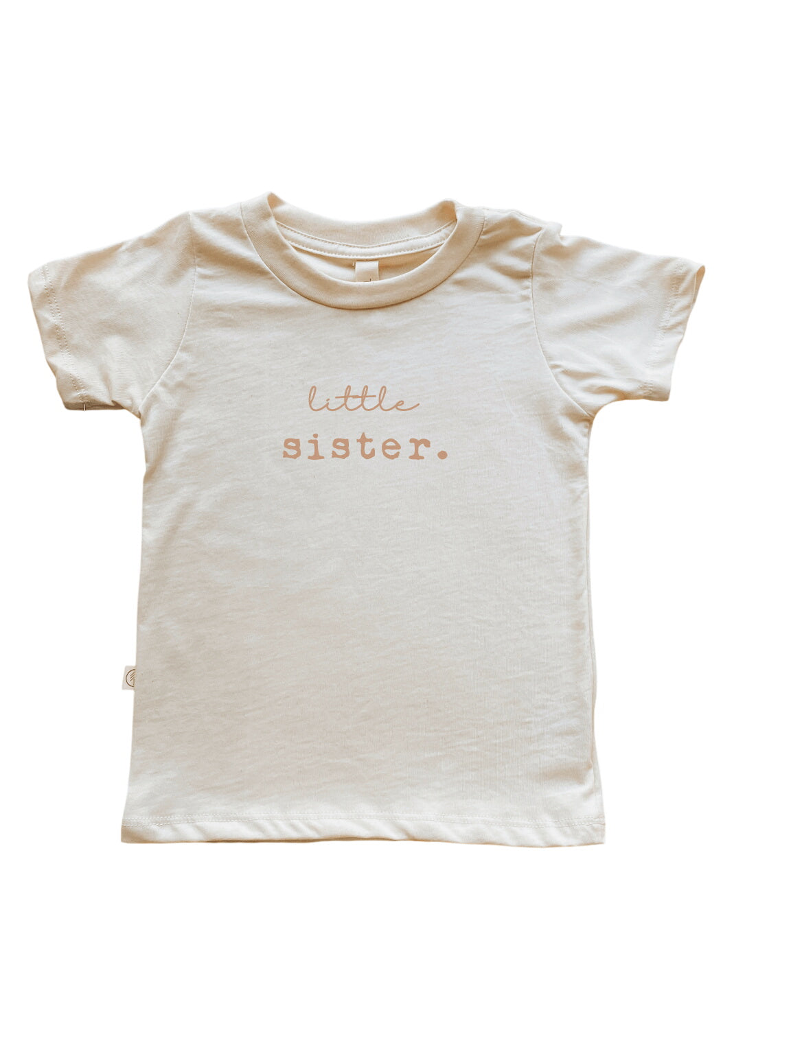 Little Sister Clay Organic Cotton Short Sleeve Toddler T-shirt