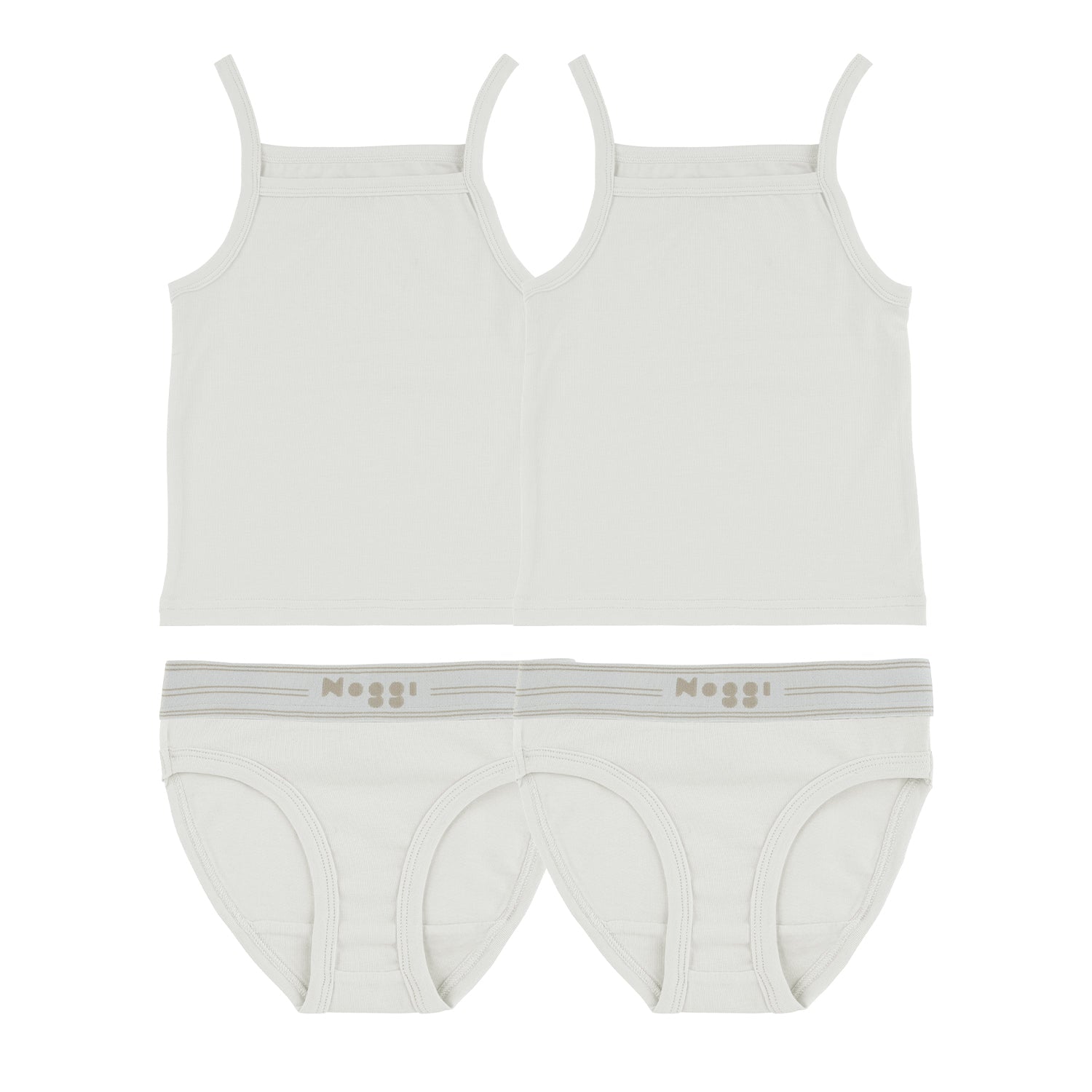Logo Band White, Girl (2 Sets)