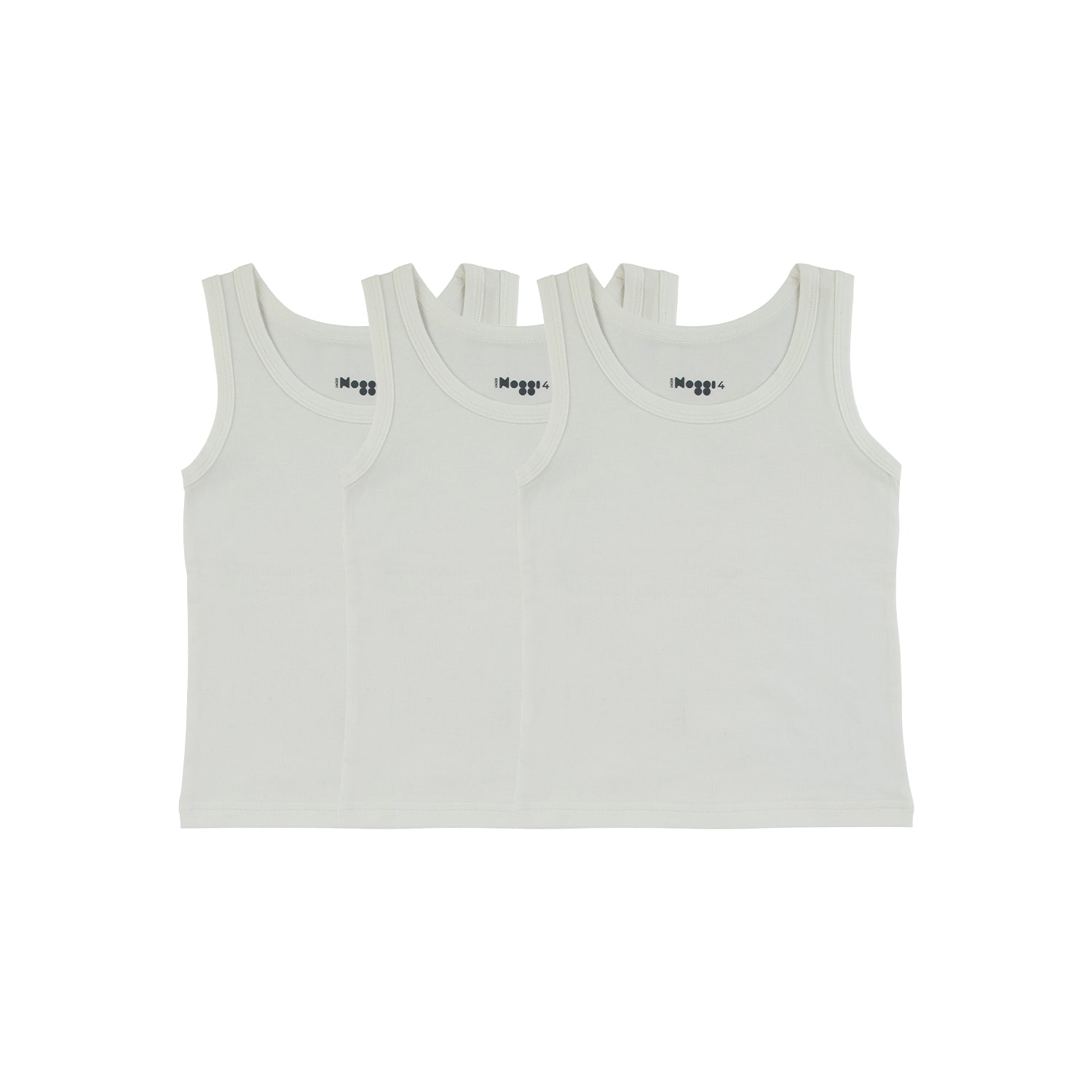Logo Band White, Boy (3 Tanks)