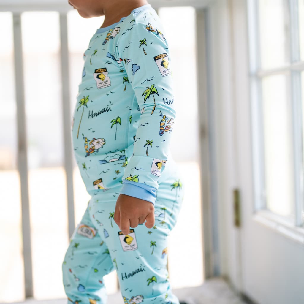 We Go Holoholo Long Bamboo Pajamas