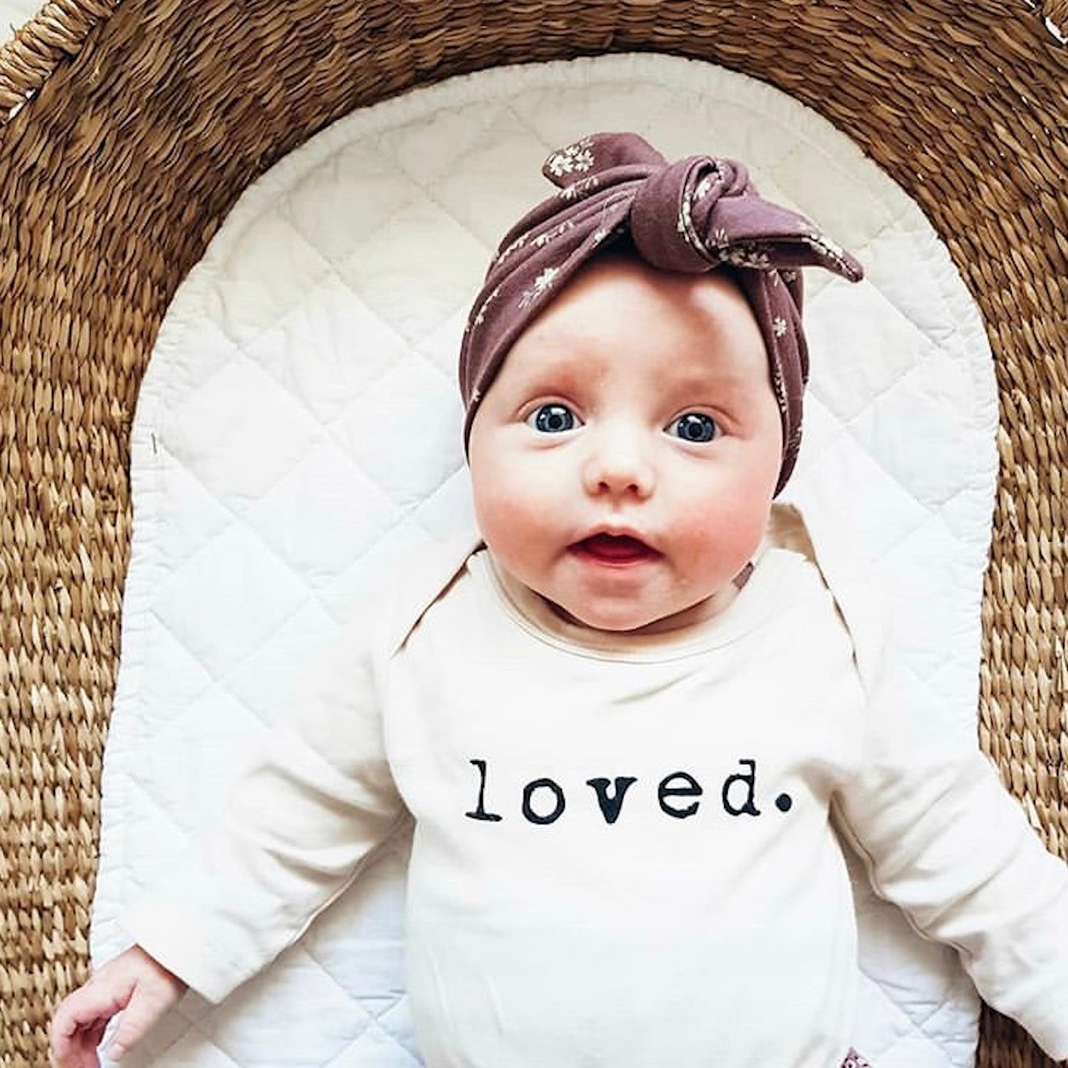 Loved. Organic Cotton Baby Bodysuit Long Sleeve