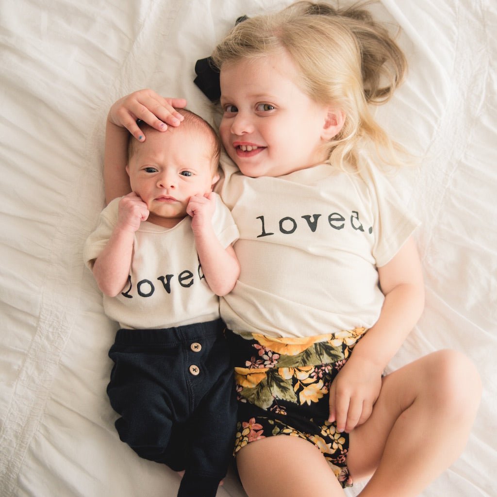 Loved. Organic Cotton Kids Tshirt Short Sleeve