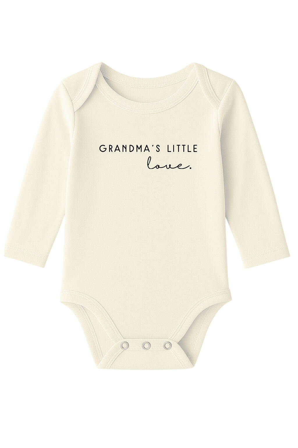 Grandma's Little Love Organic Baby Bodysuit Long Sleeve