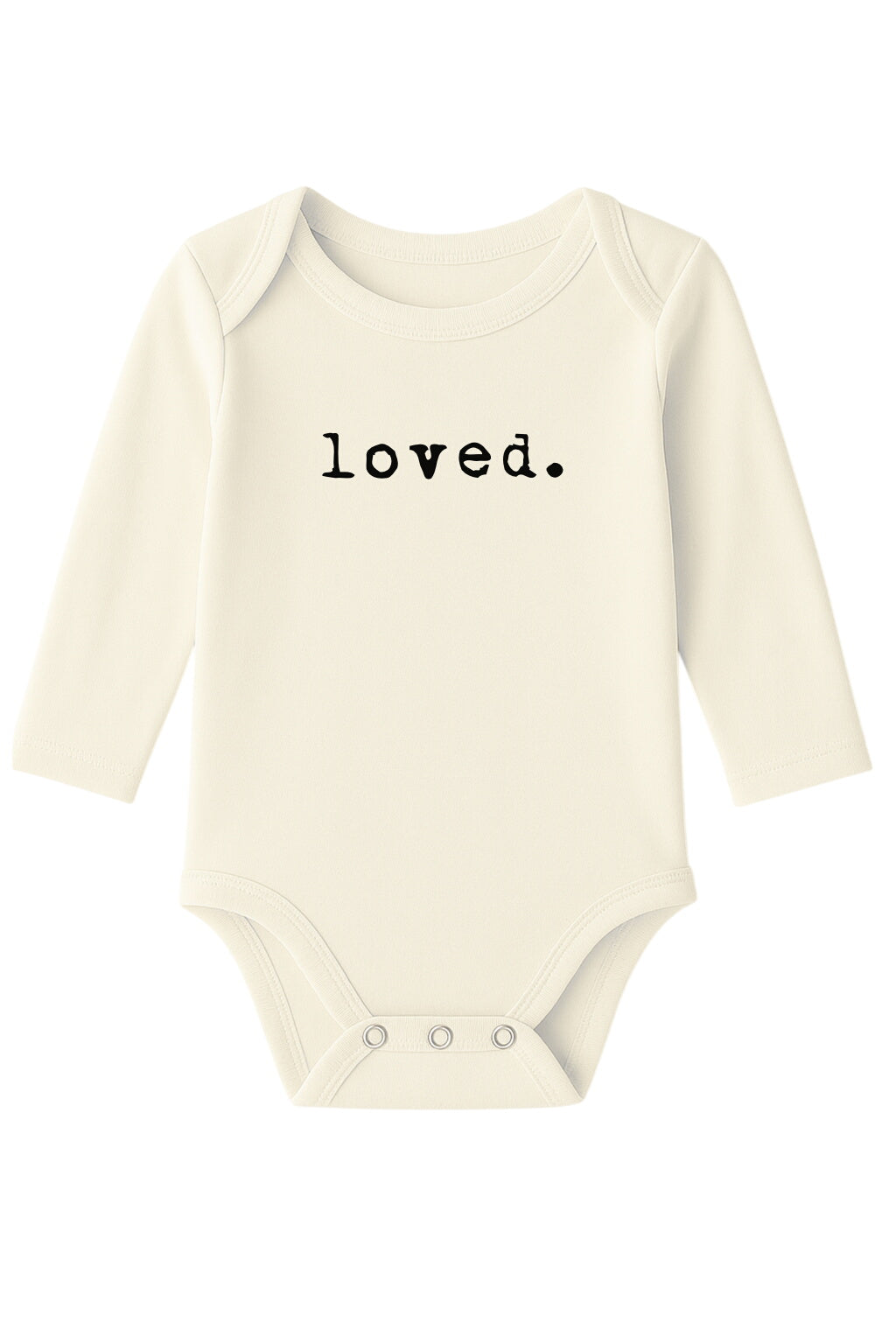 Loved. Organic Cotton Baby Bodysuit Long Sleeve