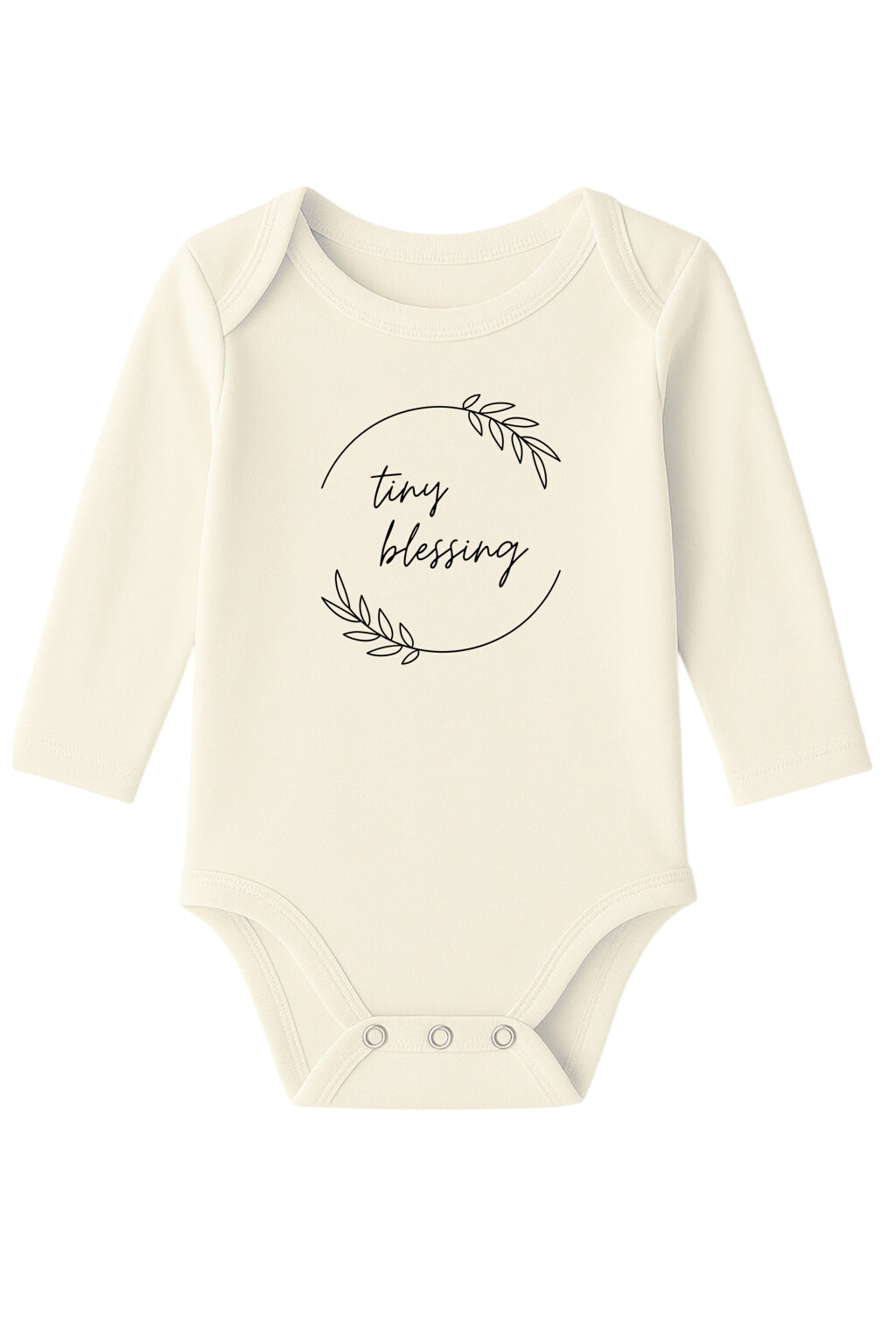 Tiny Blessing Organic Cotton Baby Bodysuit Long Sleeve