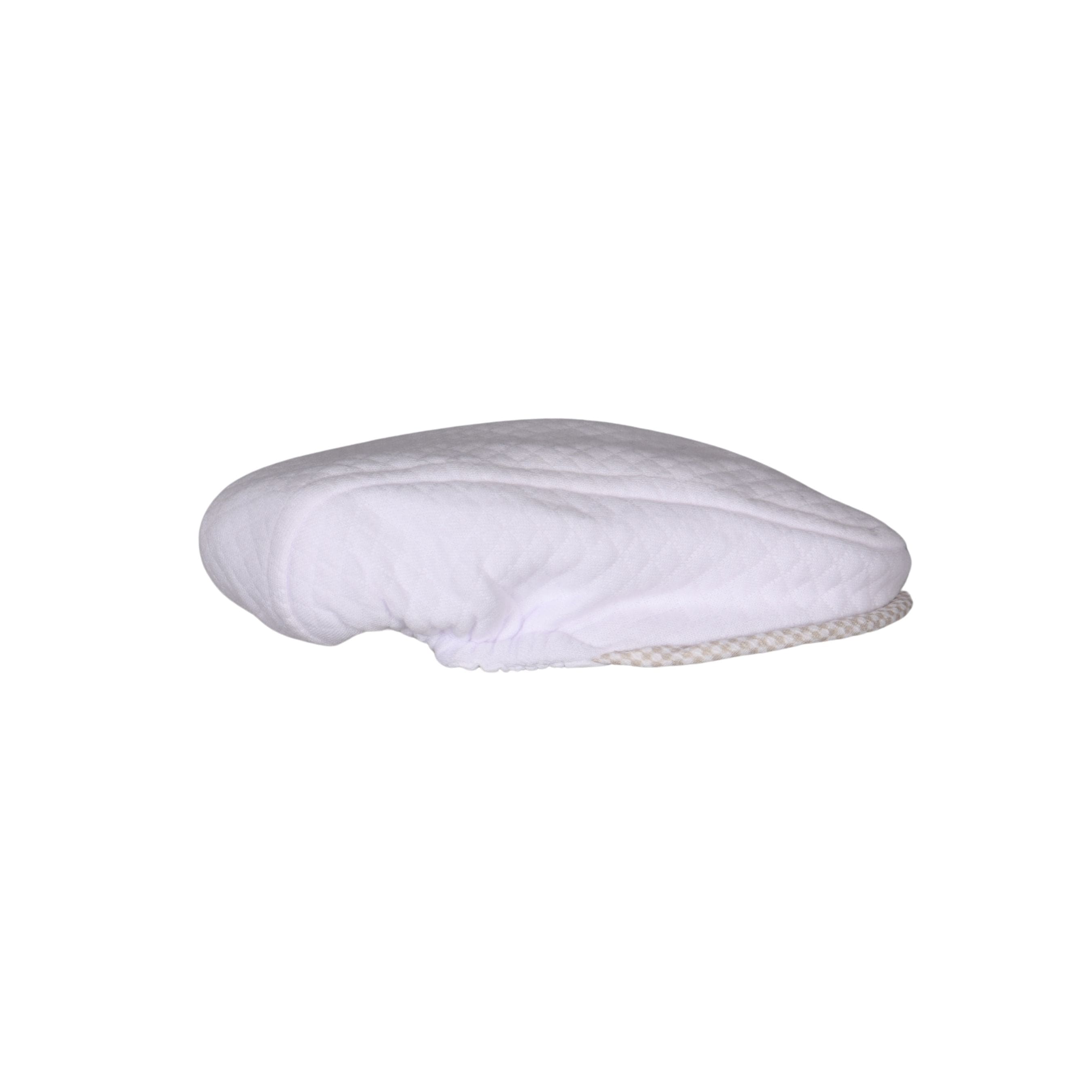 Lucas | Boys White & Beige Cotton Gingham Cap