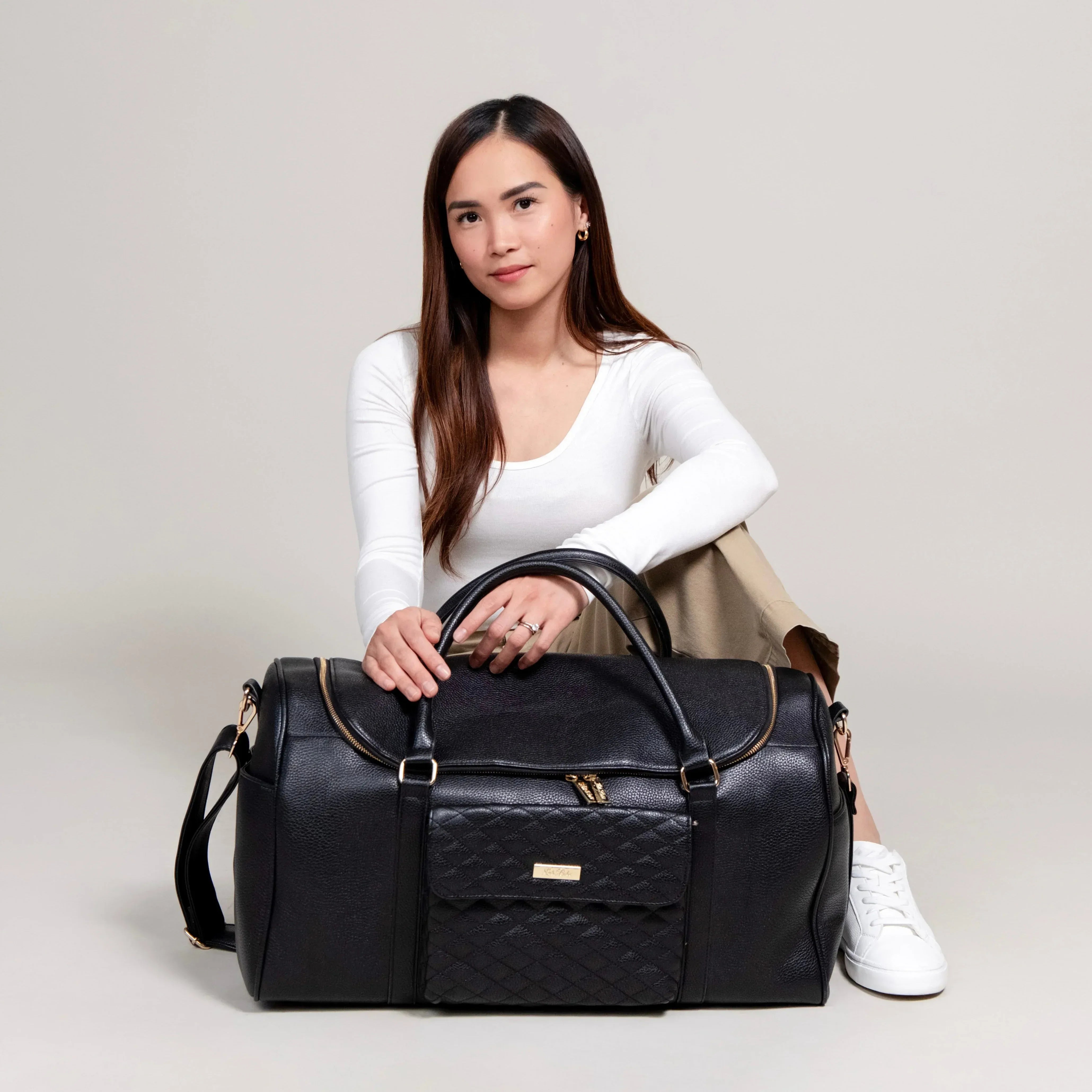 Monaco Travel Bag | Stone Grey