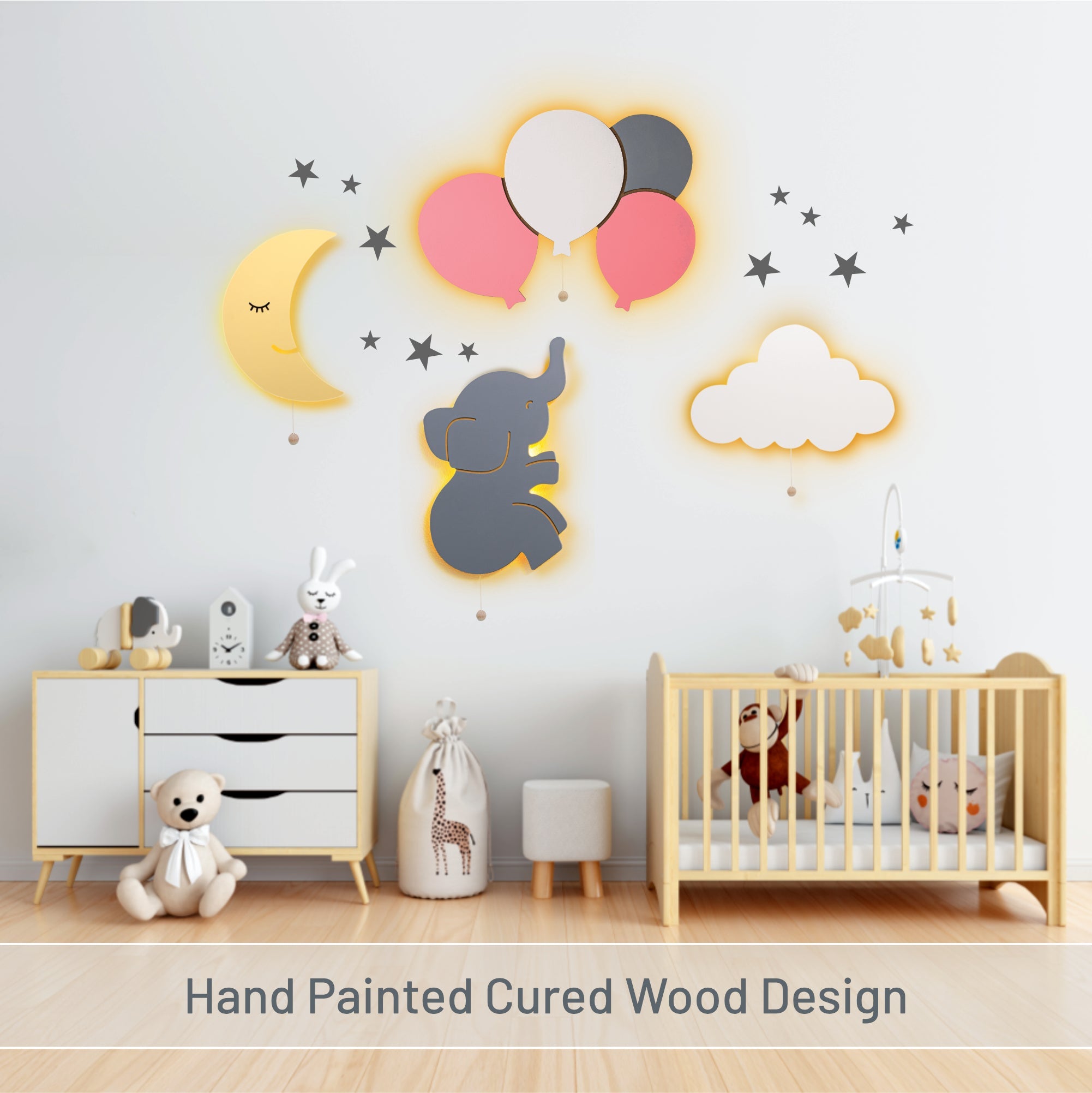 Lumidreams Wall Light - Kid's Decor Nightlight Balloons