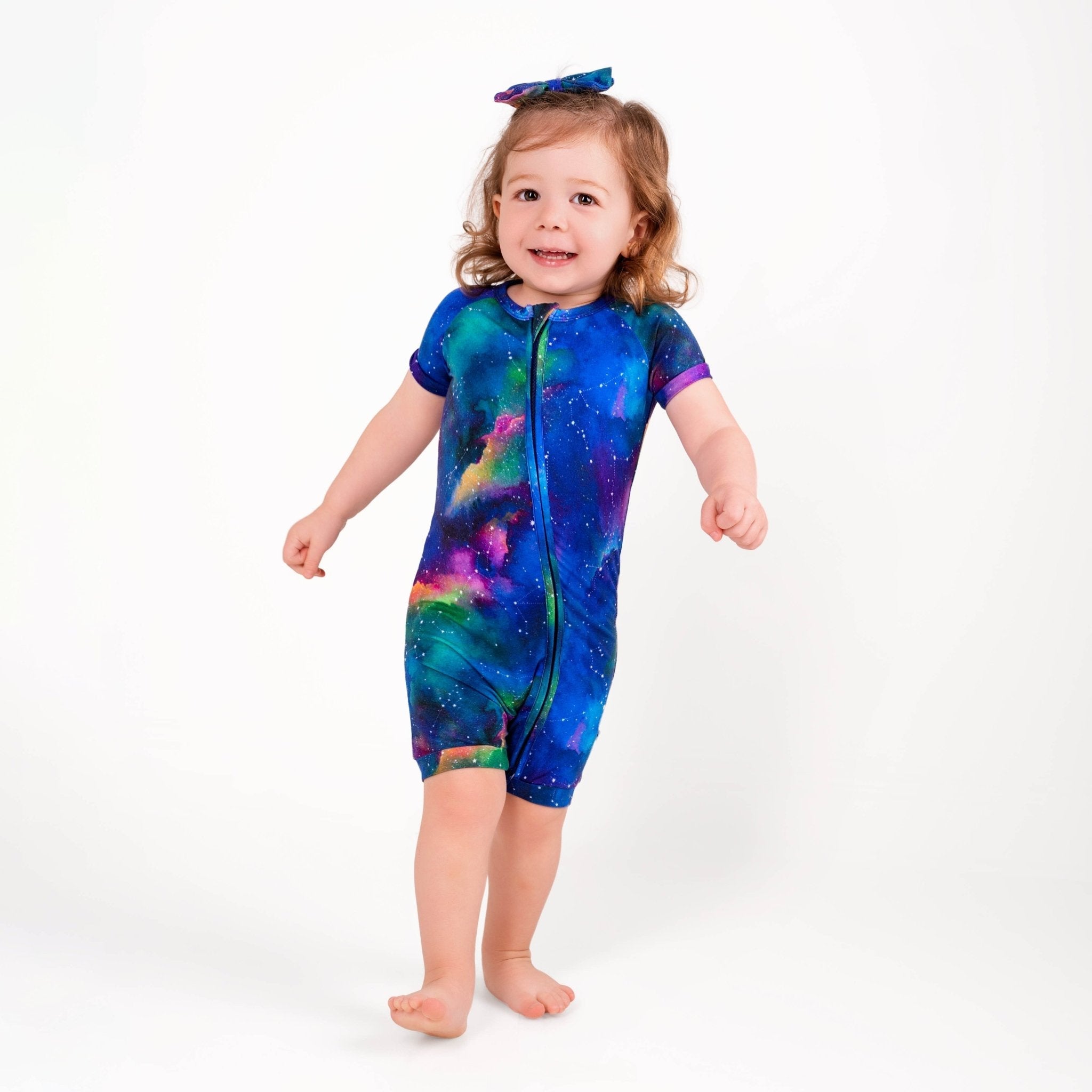 Luminara Galaxy Short Sleeve Romper