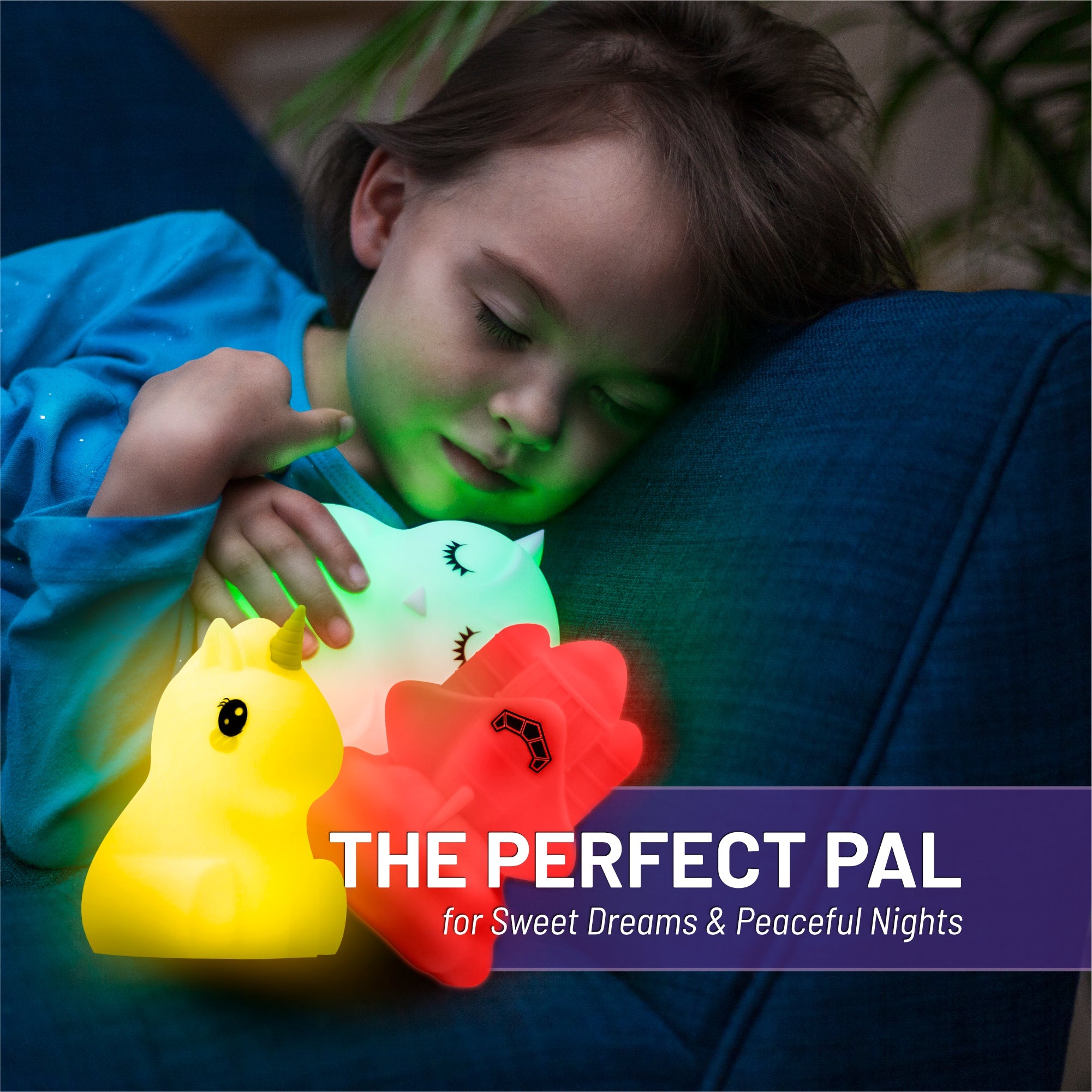 Lumipets® Junior Unicorn - Children's Nursery Touch Night Light