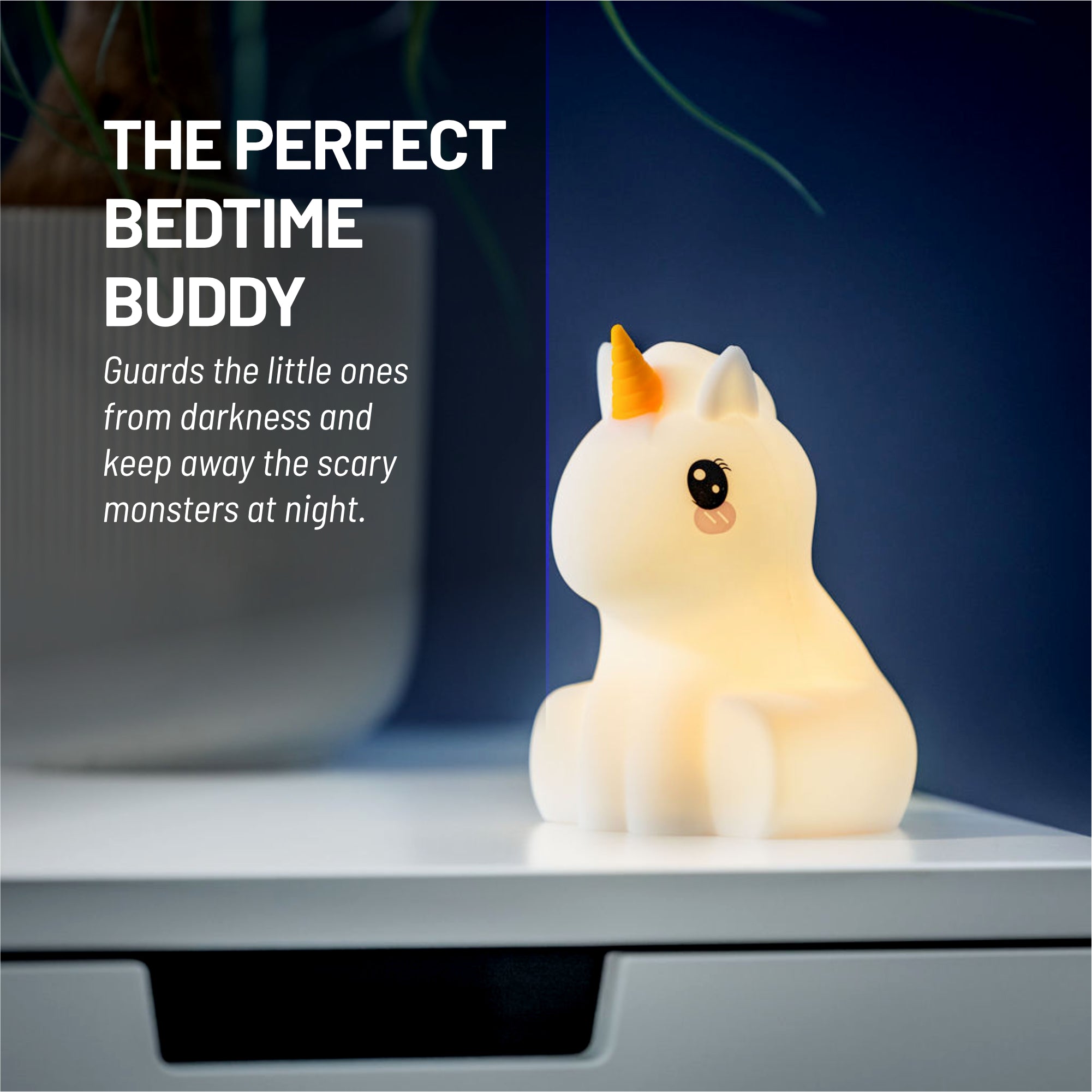 Lumipets® Junior Unicorn - Children's Nursery Touch Night Light