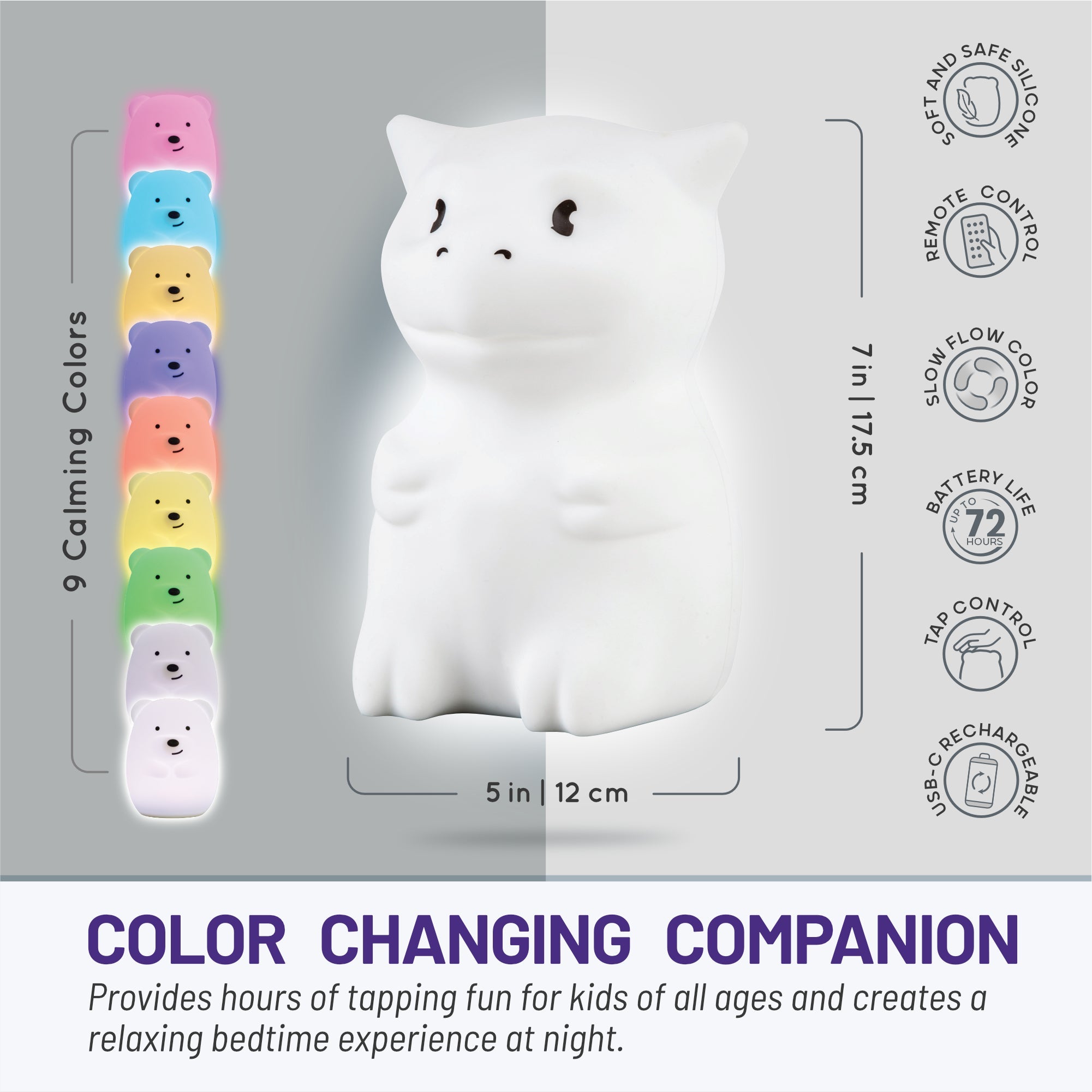 Lumipets® Dragon- Children's Nursery Touch Night Light