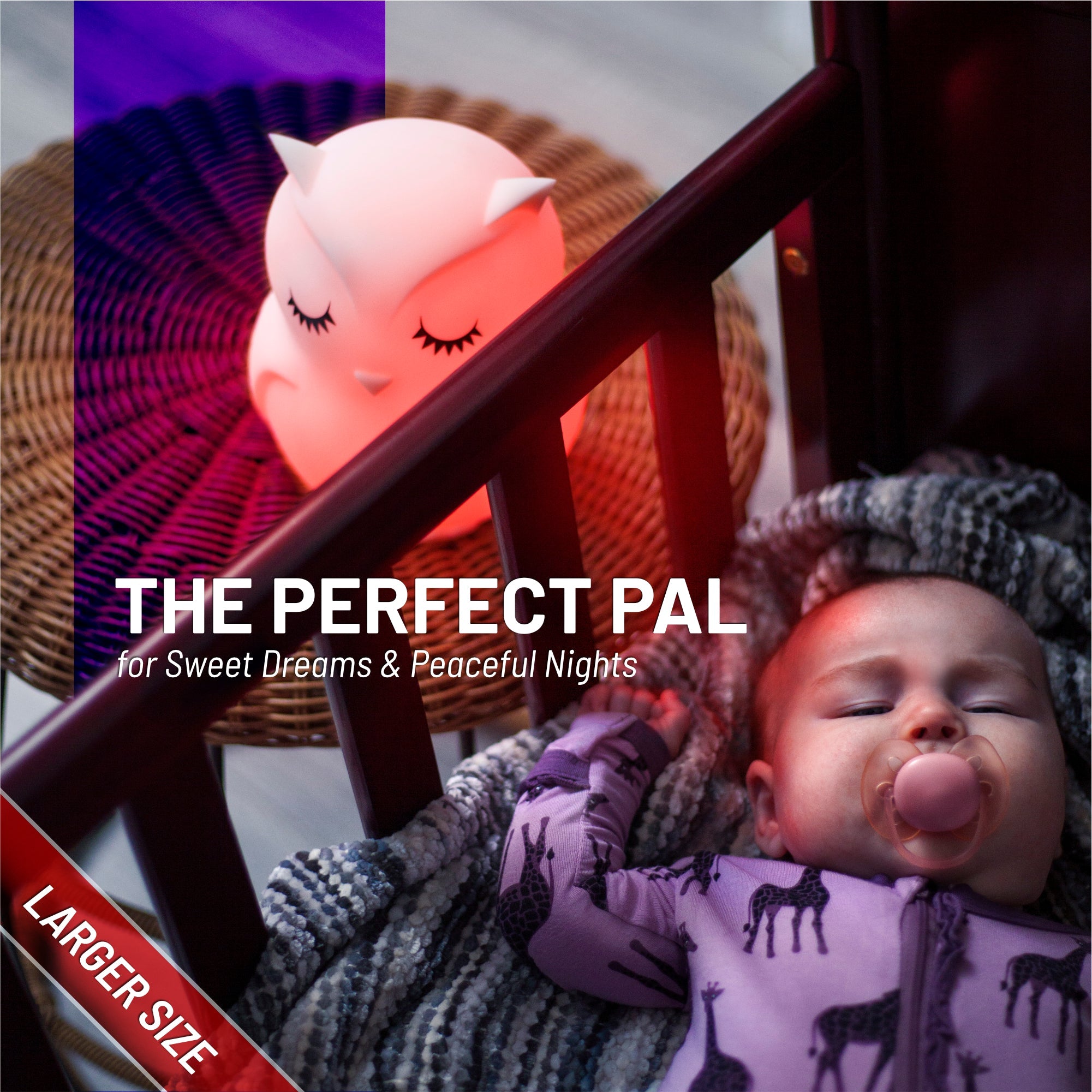 Lumipets® Opal The Owl- Children's Touch Night Light