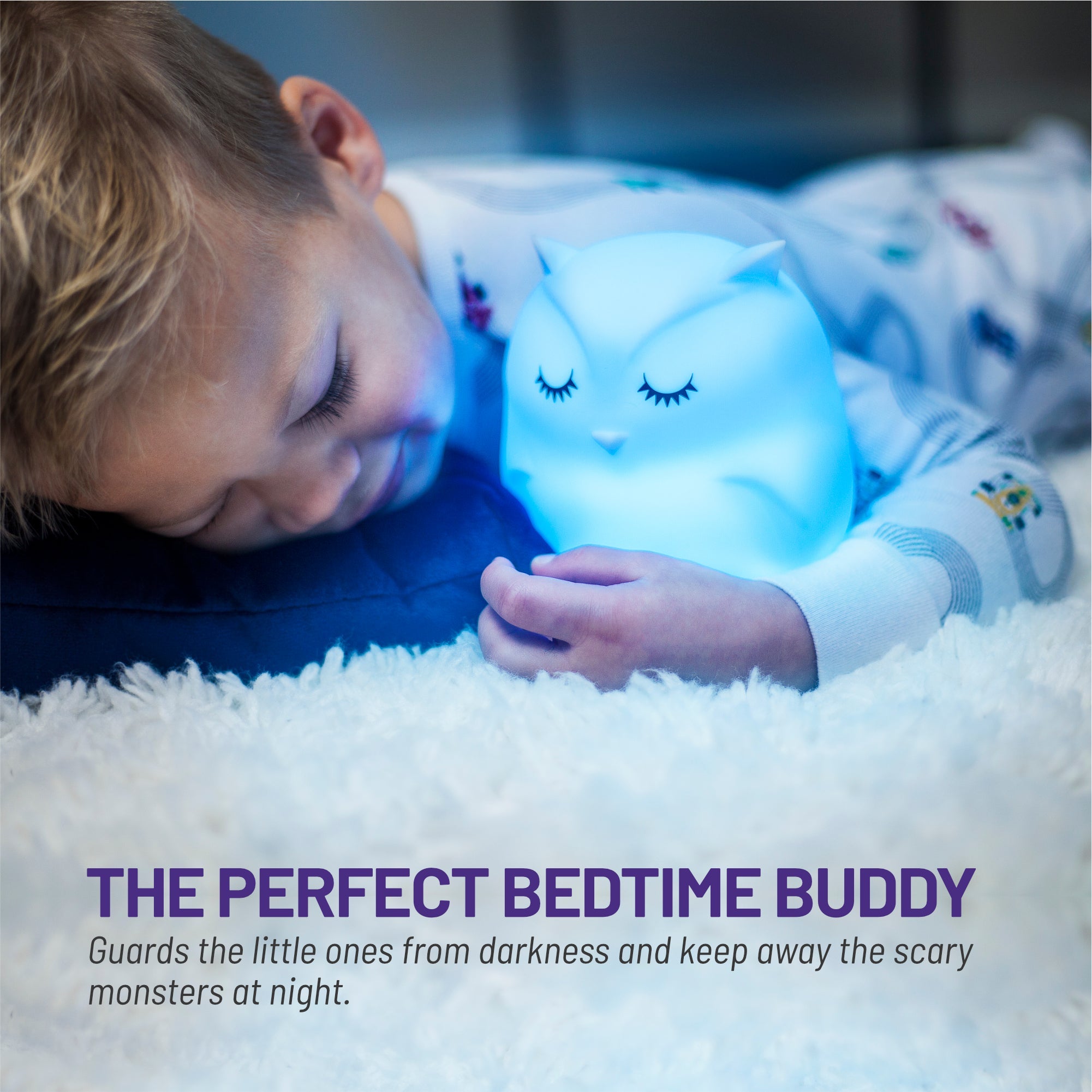 Lumipets® Opal The Owl- Children's Touch Night Light