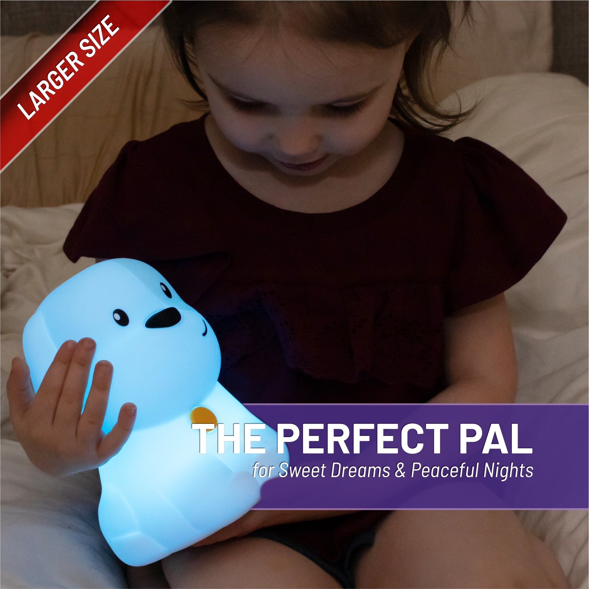 Lumipets® Pepper The Puppy- Children's Touch Night Light
