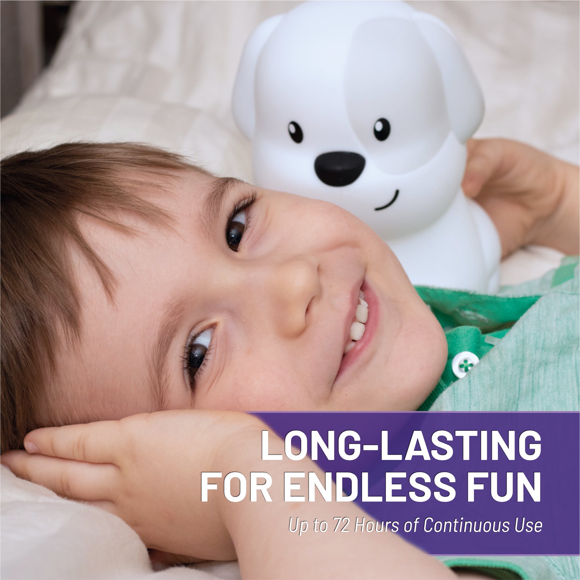 Lumipets® Pepper The Puppy- Children's Touch Night Light