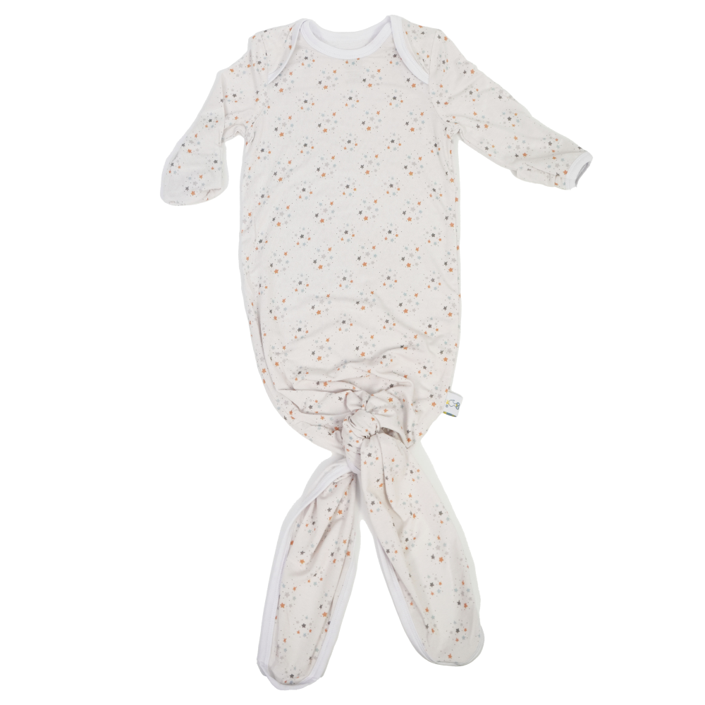 Stars (lunar) Knotted Gown 0-3 Months