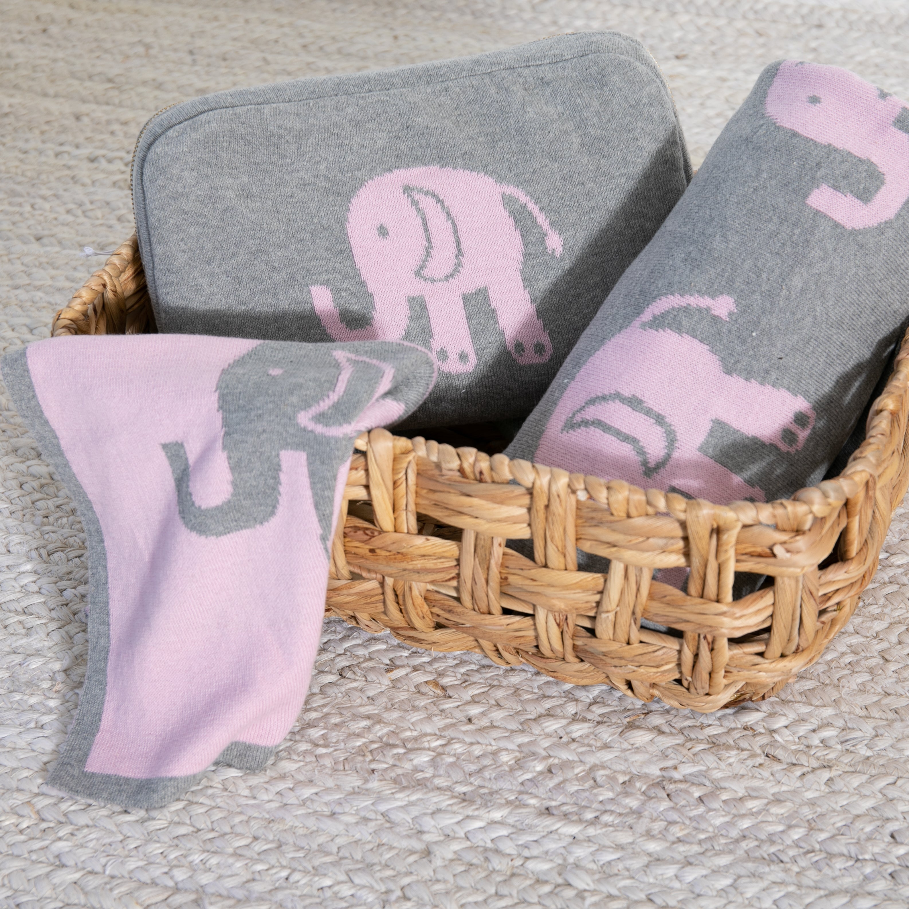 Elephant Love Pink/grey