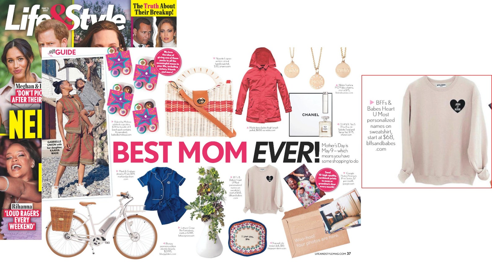 Heart U Most ♡ Beige Personalizable Sweatshirt