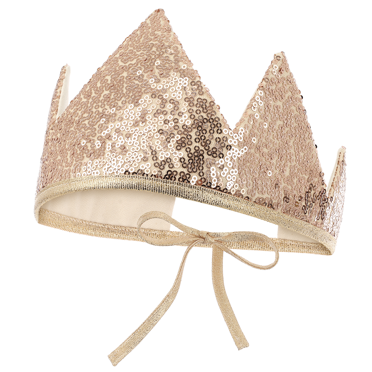 rose Gold Sequins Crown