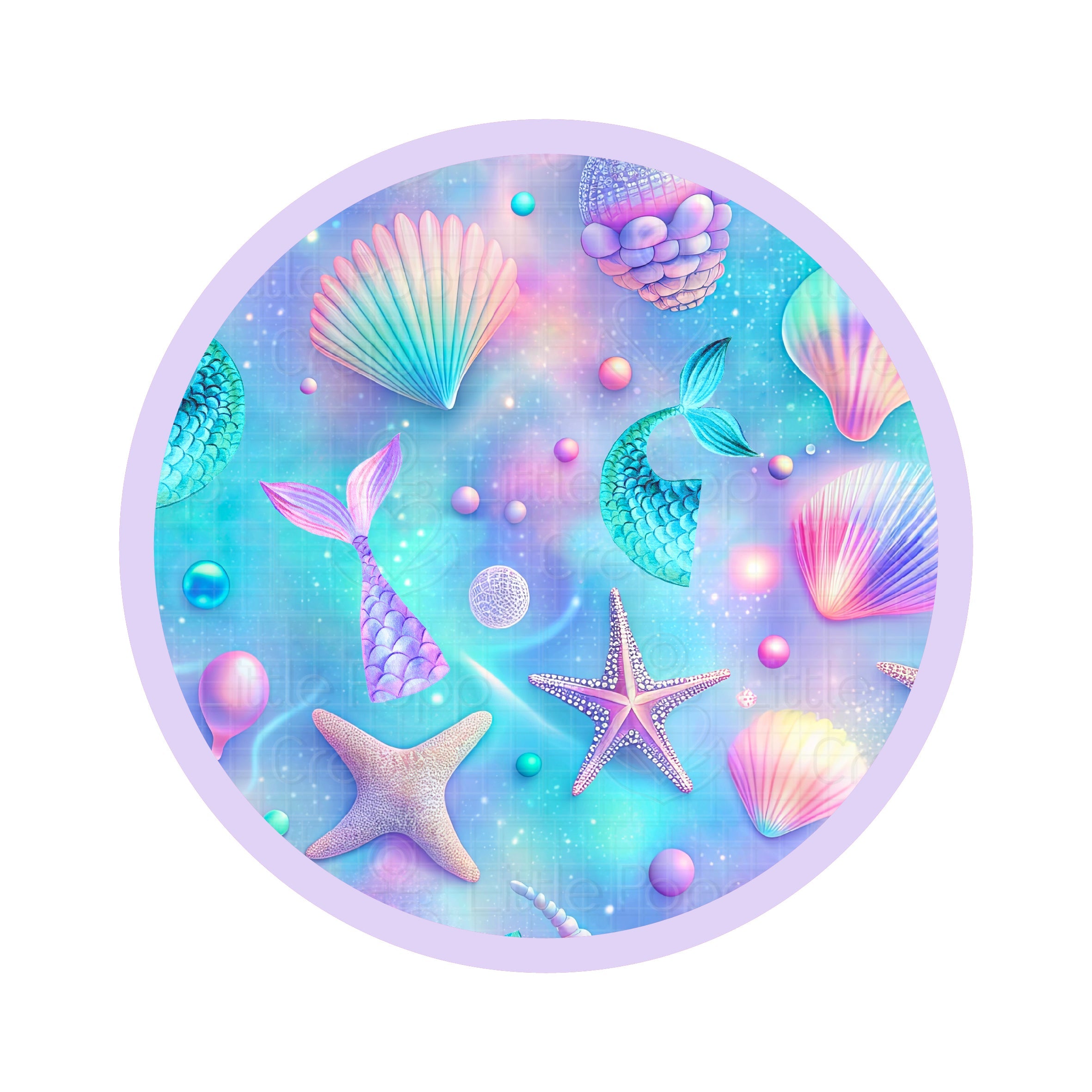 Magical Mermaid Shells | Double Layer Bamboo Toddler Blanket