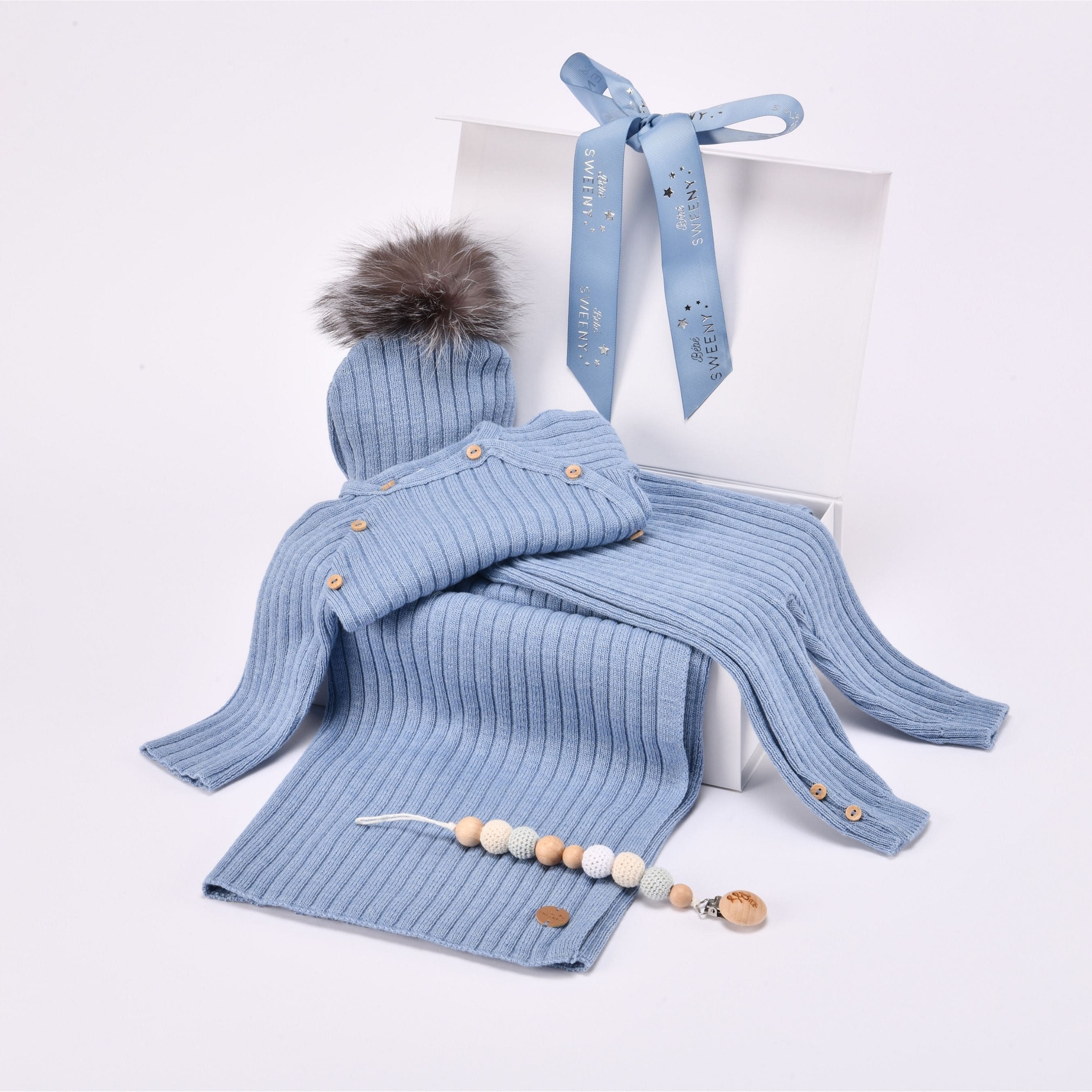 Maille Love | Boys Blue Knit Gift Set (5)