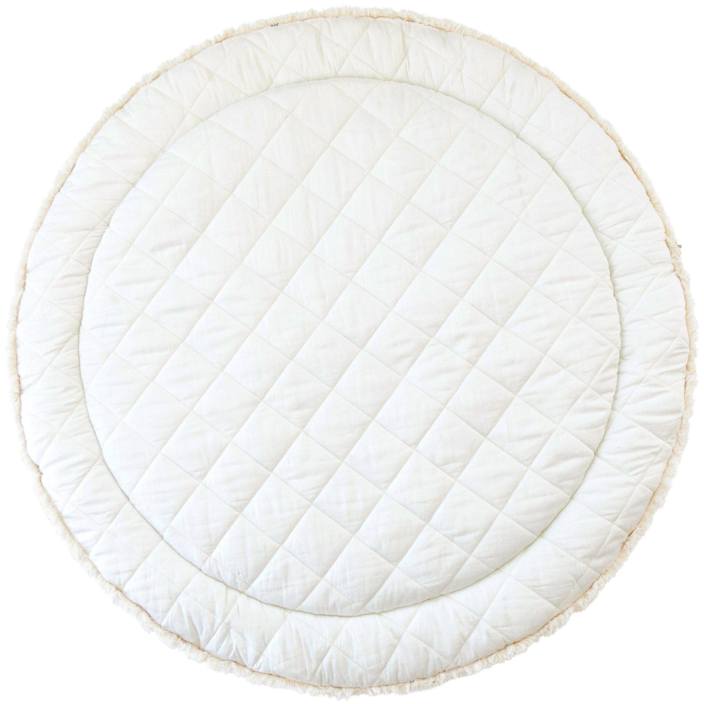 Organic Cotton Quilted Play Mat- Rainbow