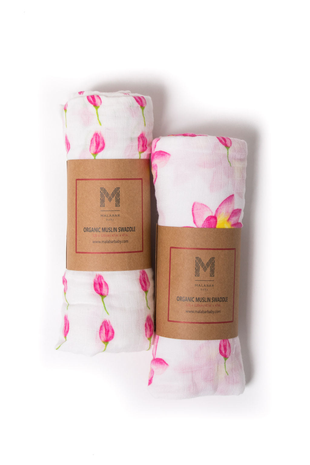 ORGANIC SWADDLE SET - ENCHANTED GARDEN (Magical Lotus + Flower Bud)