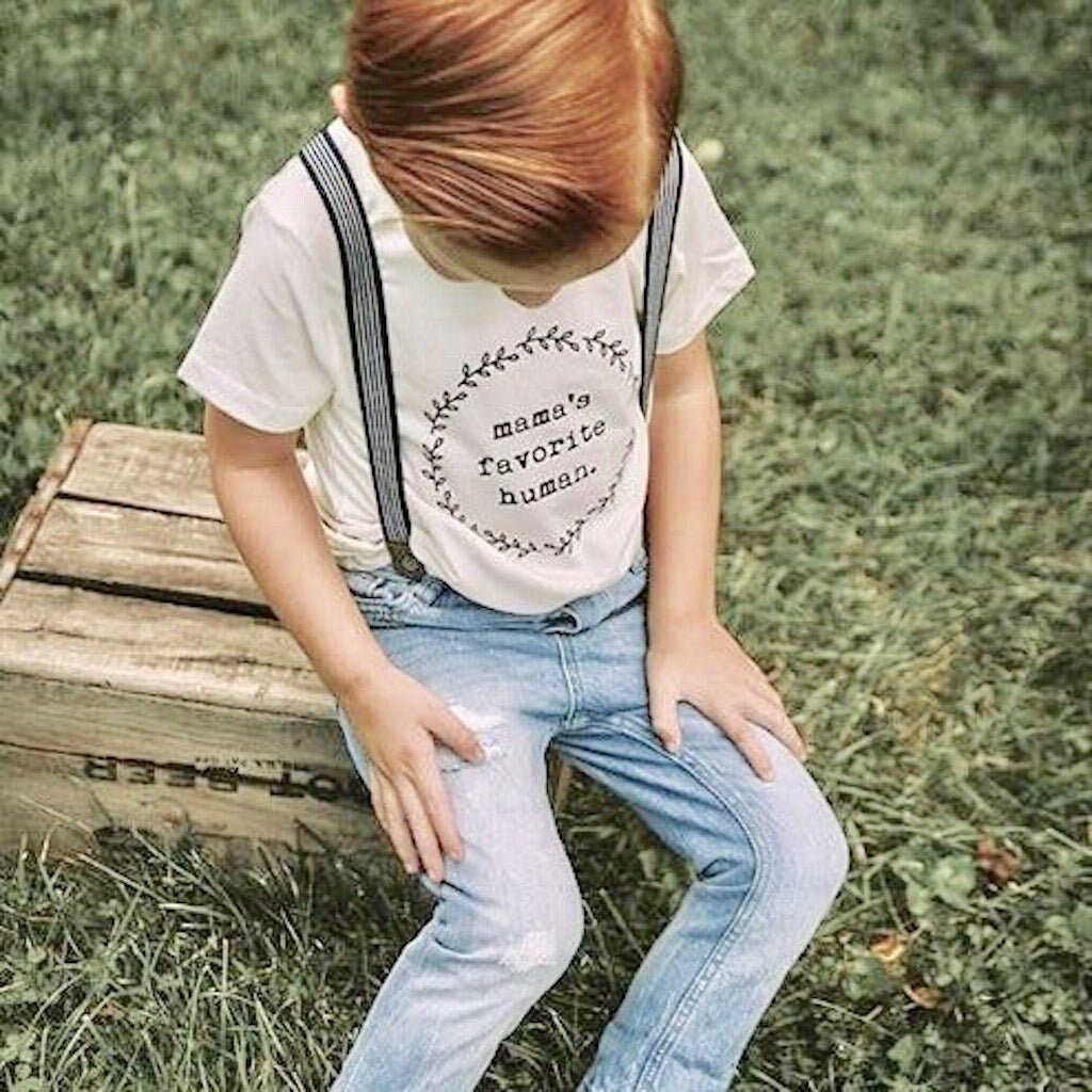 Mamas Favorite Human Organic Cotton Kids Tee Short Sleeve