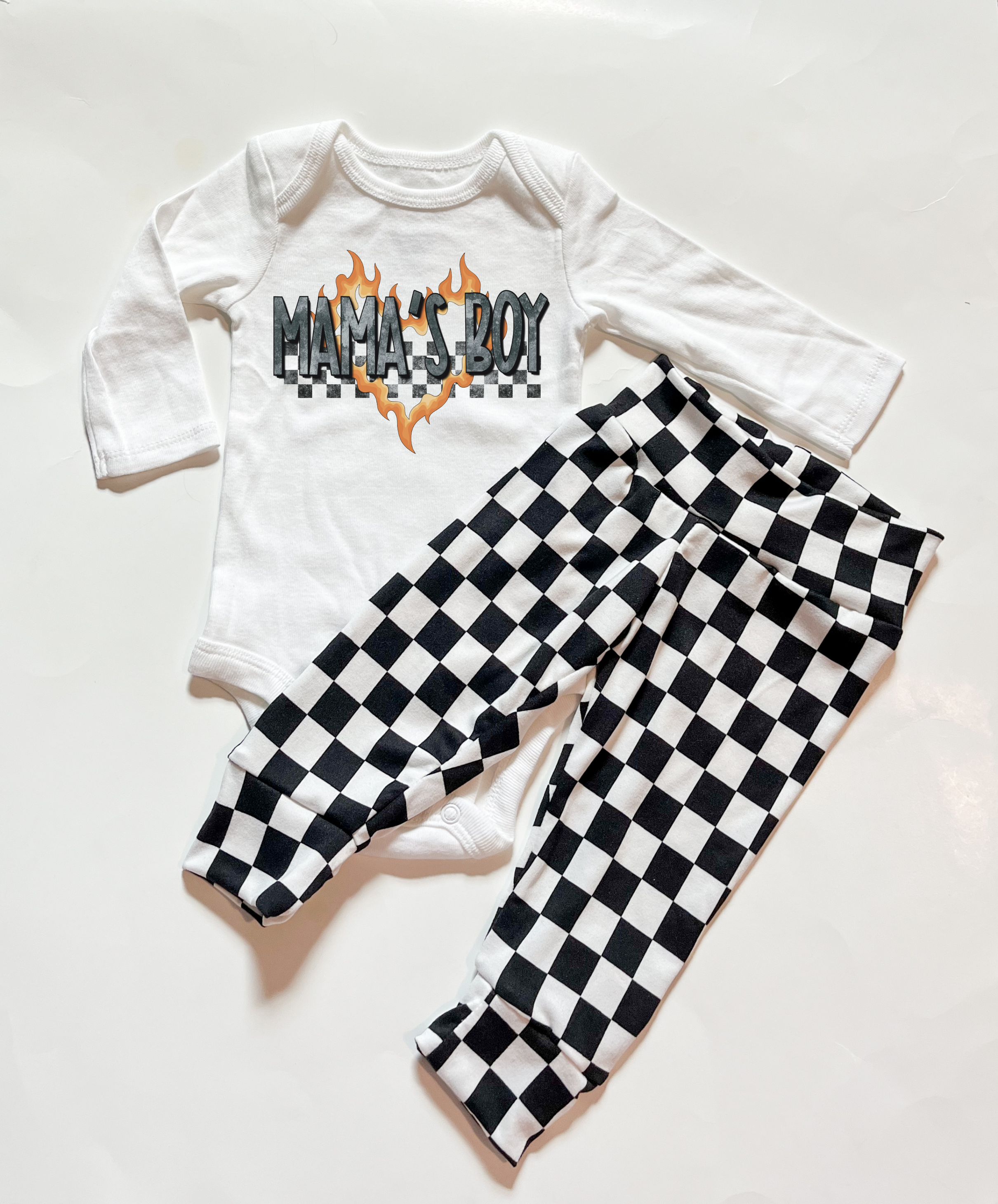 Black & White Checkered Baby & Toddler Leggings