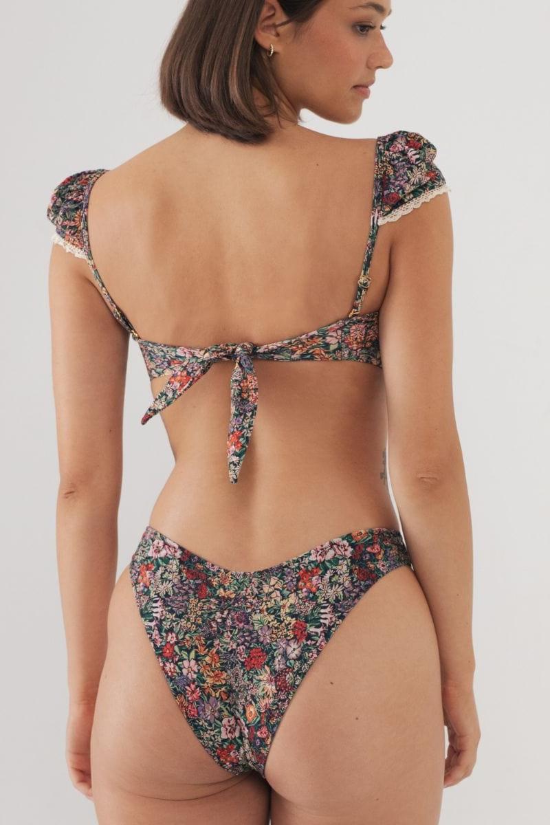 Mara Floral Lulu (zig-zag Stitch) Bikini Bottom