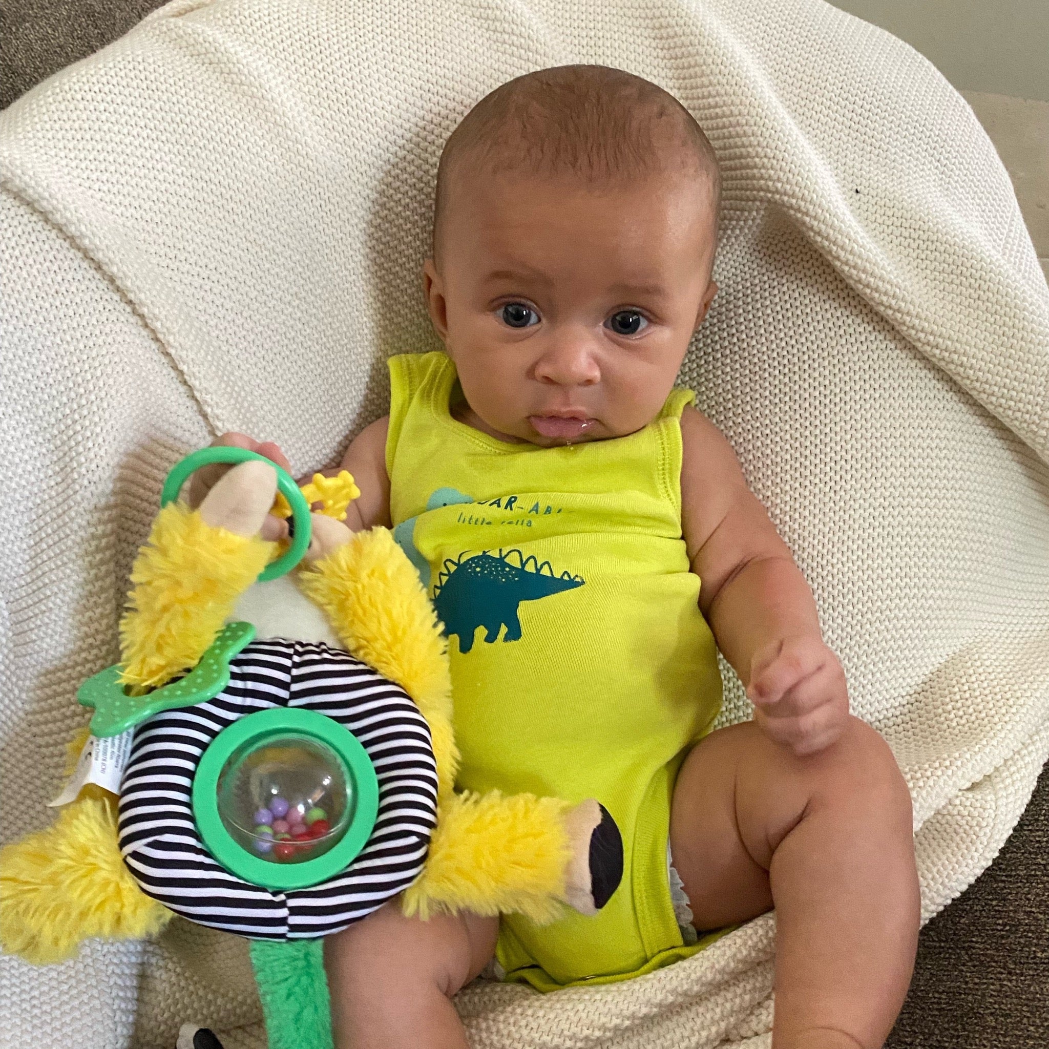 Marley The Horn Headed Monkey Spin Belly Hanging Activity Toy