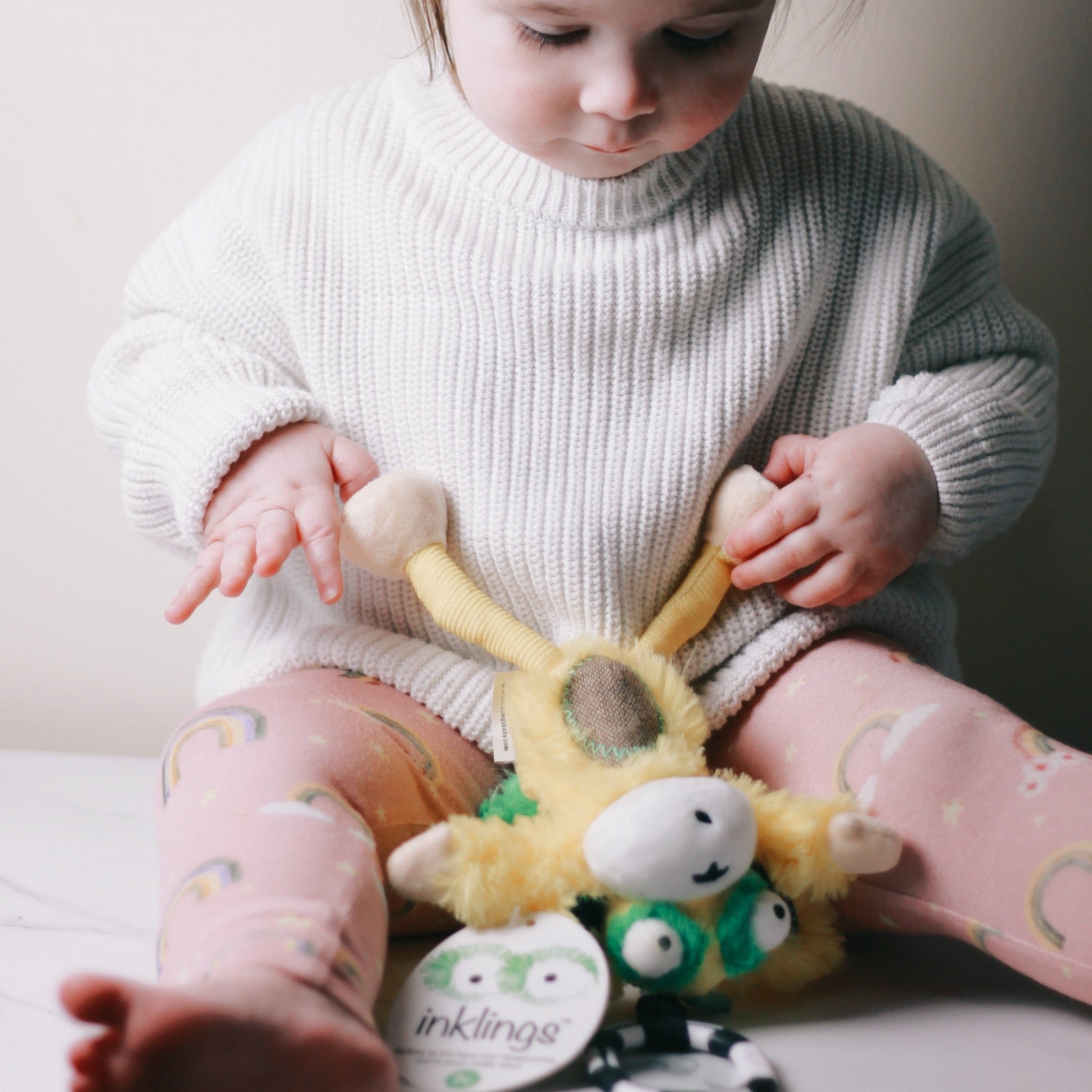 Marley The Horn Headed Monkey Chime & See Hanging Activity Toy