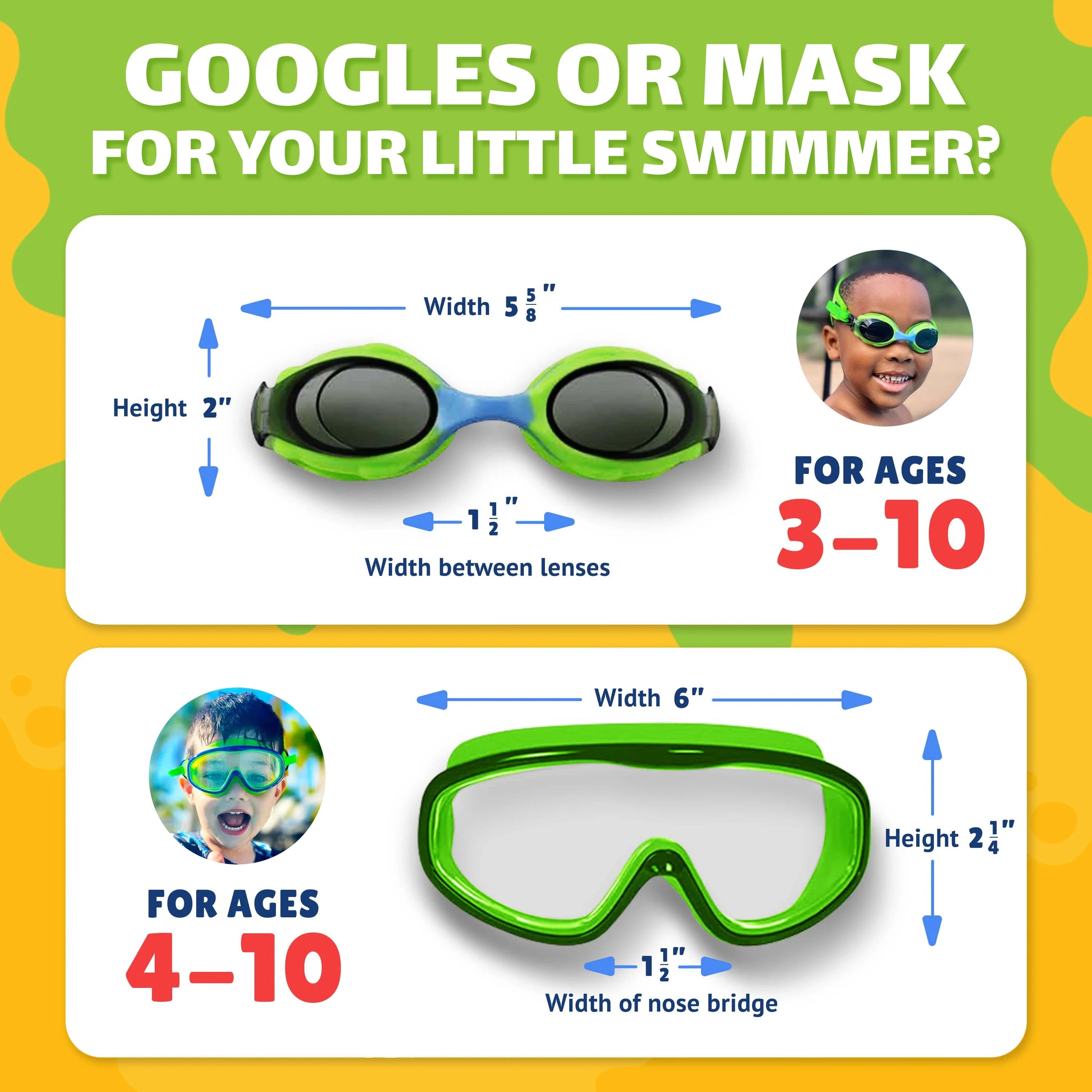 Green Navigatorz Swim Mask Ages 4-10