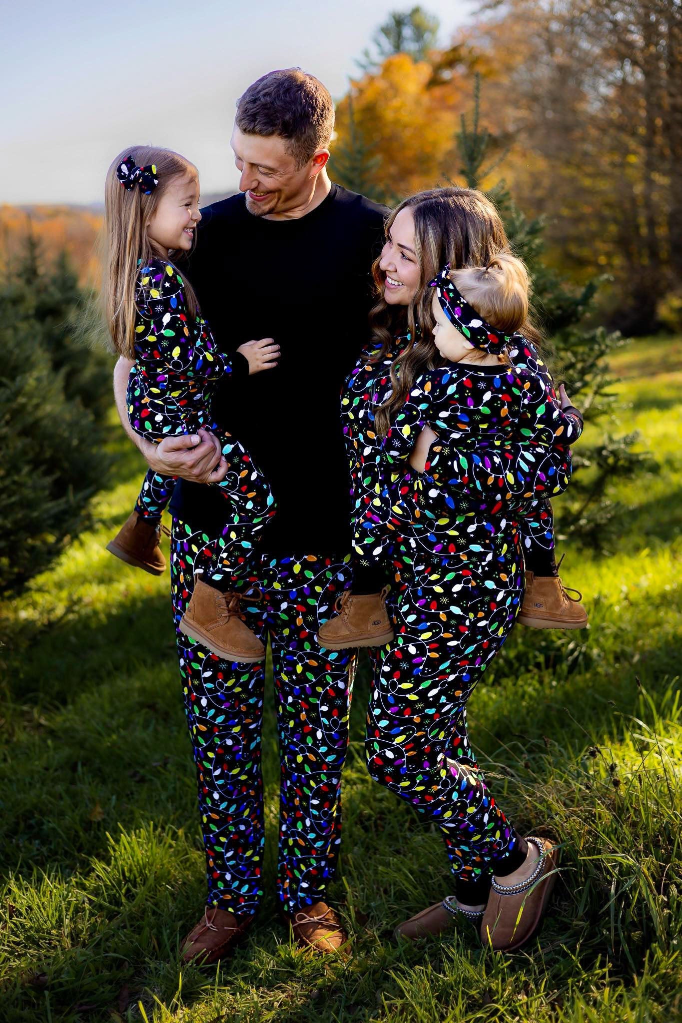 Holiday Lights | Toddler Bamboo Clip On Bow *new Style*