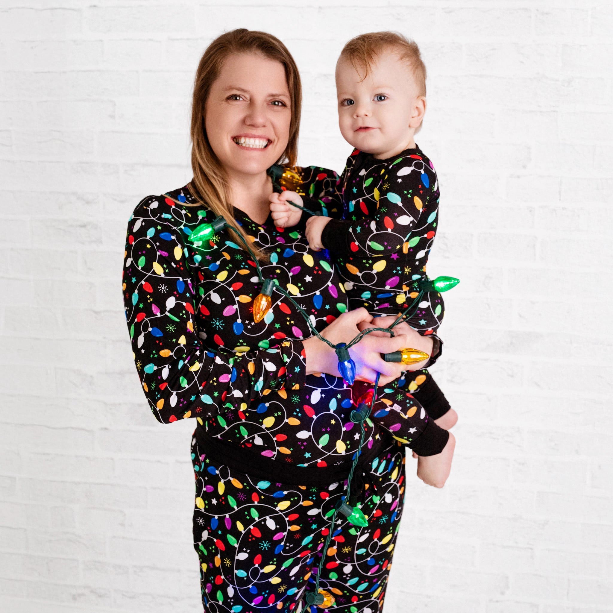 Holiday Lights | Unisex Adult Bamboo Pajama Top