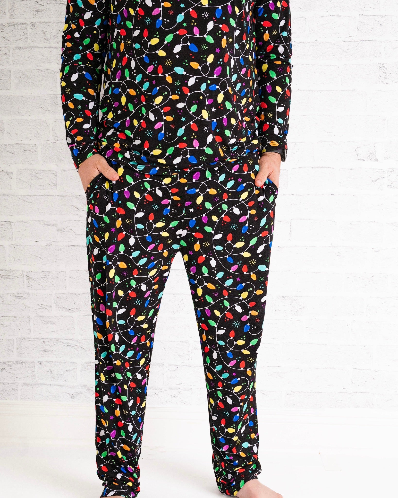 Holiday Lights | Unisex Adult Bamboo Pajama Top