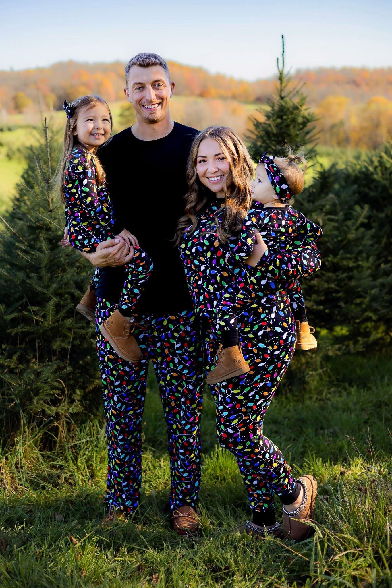 Holiday Lights | Unisex Adult Bamboo Pajama Top