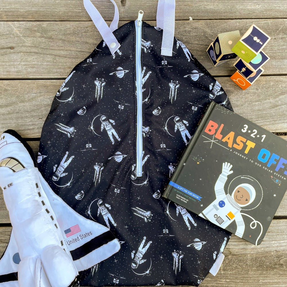 Hanging Wet Bag - Space Race