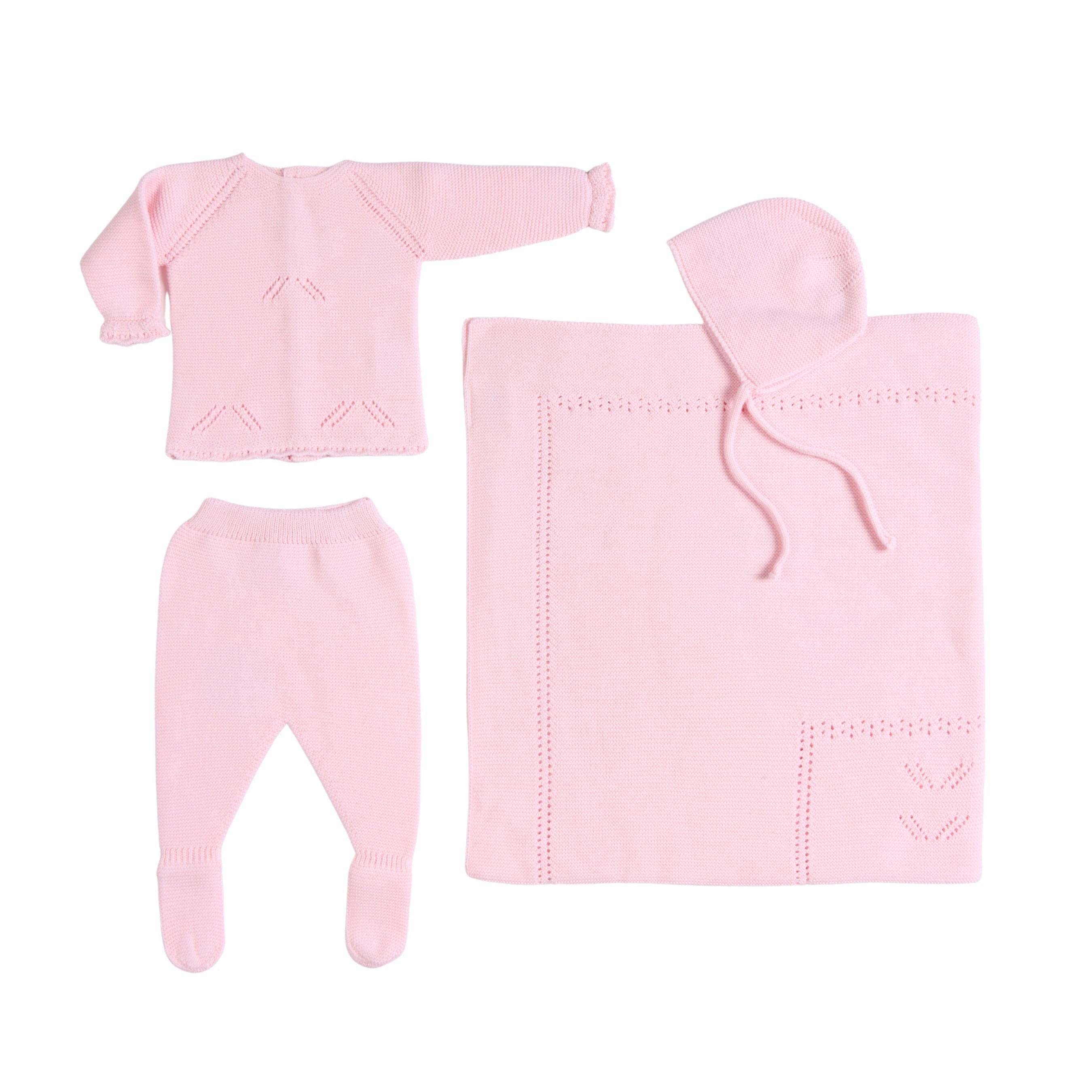 Meli | Baby Girls Rose Ballerina Layette Set (4)