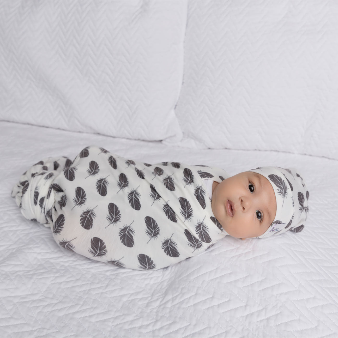 Newborn Top Knot Hat - Plume