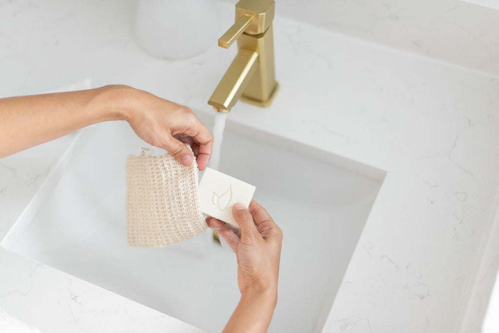 All-natural Sisal Soap Pouch