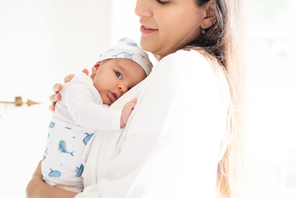 Colic & Gas Relief Baby Belly Band - Ceta (whale)