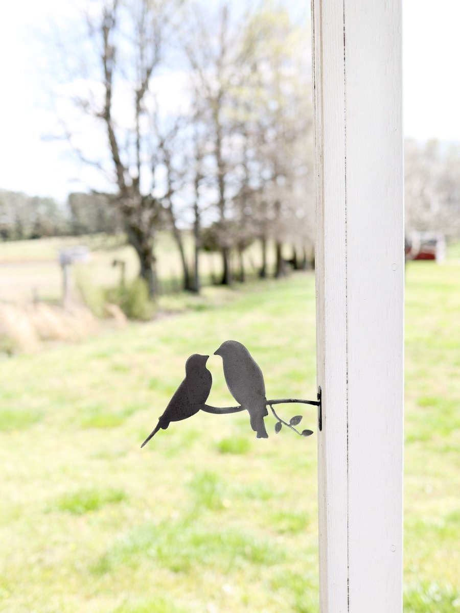 Metal Bird Statue - Love Birds Statue