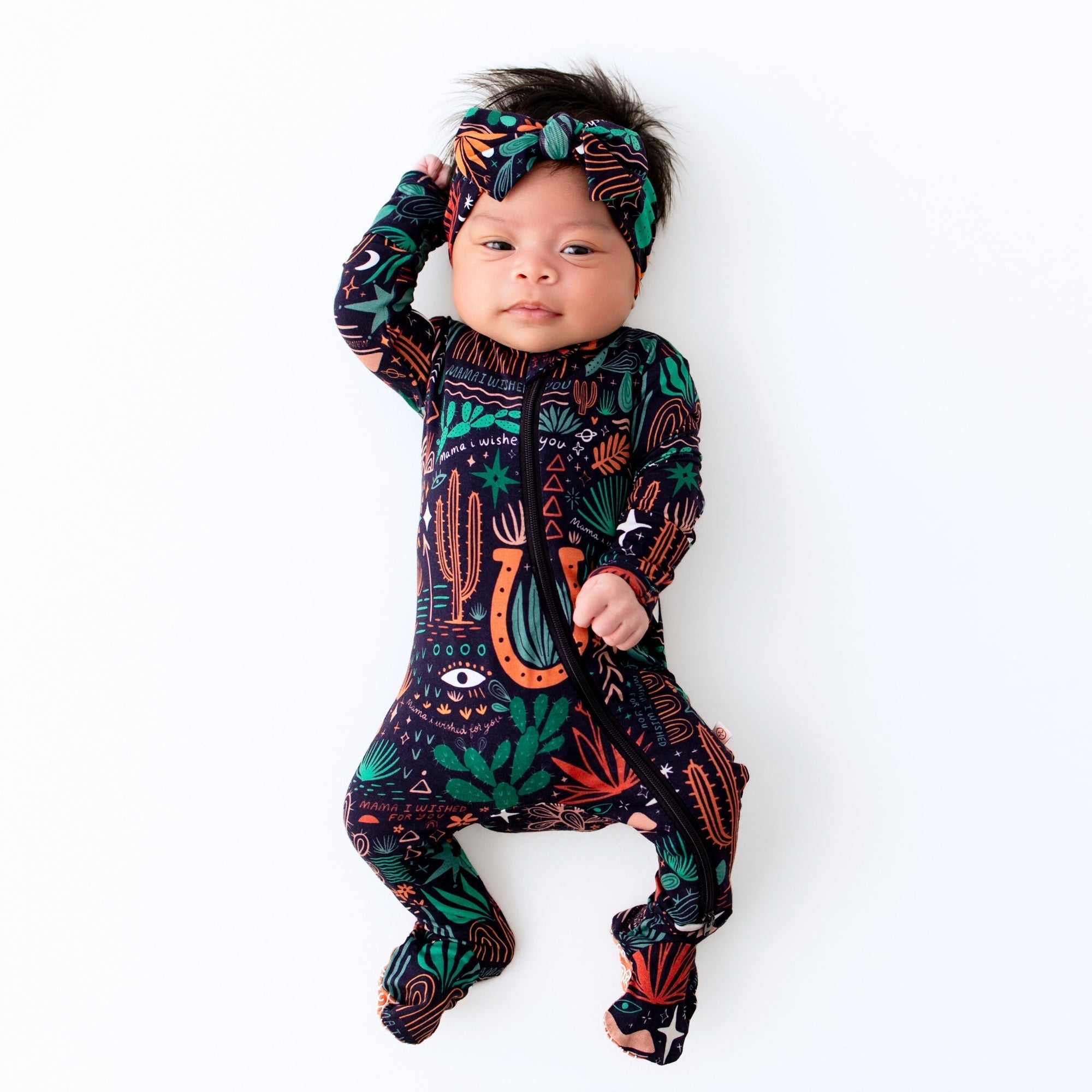 The Second-skin Footie | Desert Cactus (midnight)
