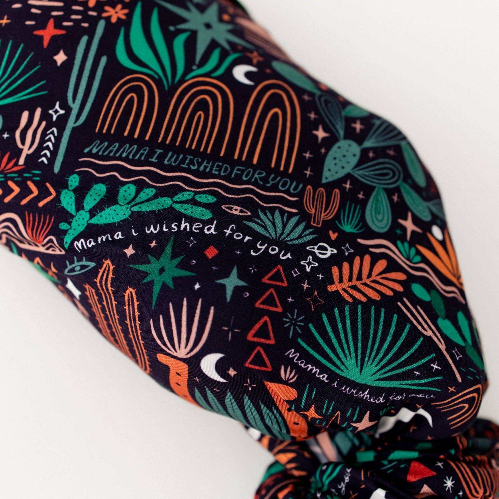 The Forever Swaddle Blanket | Desert Cactus (midnight)