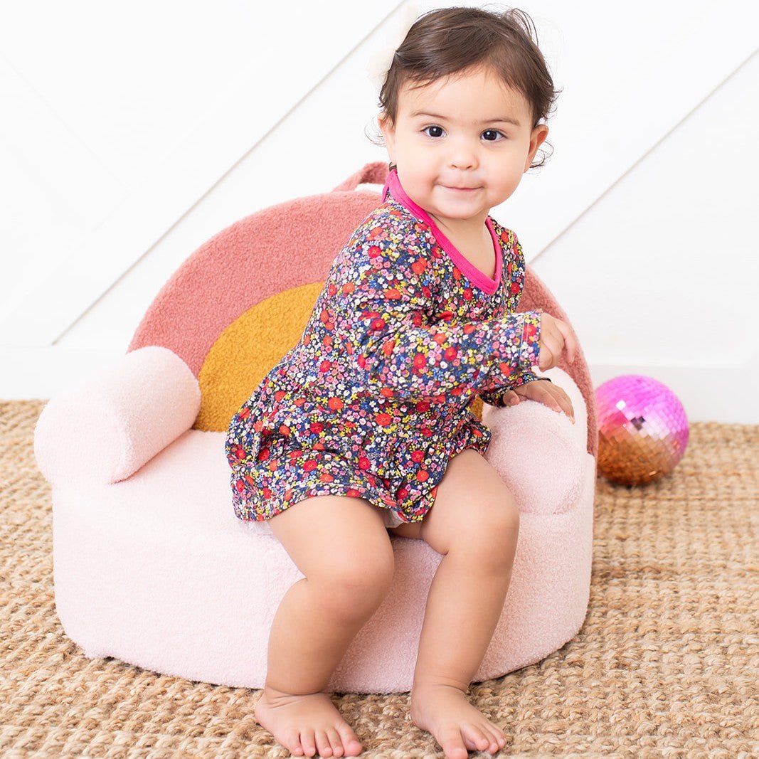 Midnight Petals Bodysuit Dress