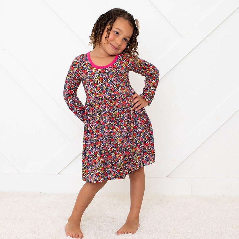 Midnight Petals Dress