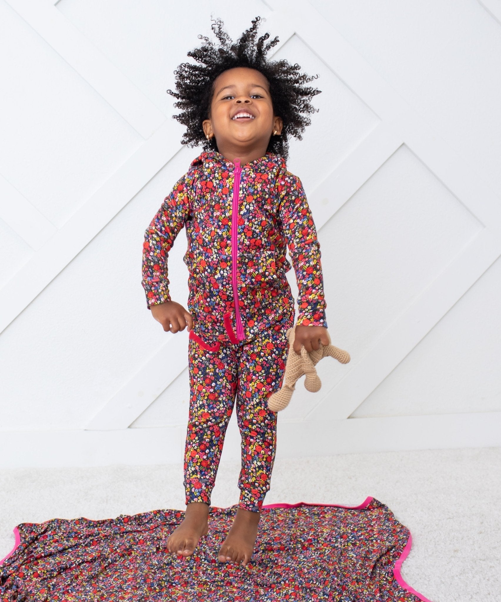 Midnight Petals Relaxed Fit Jogger