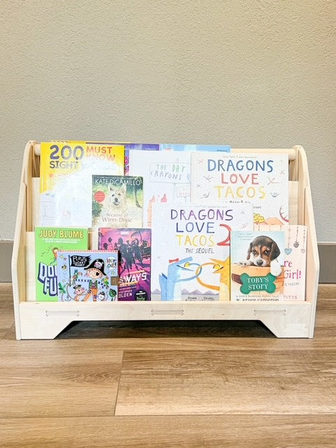 Miguel- Double Sided Portable Bookshelf